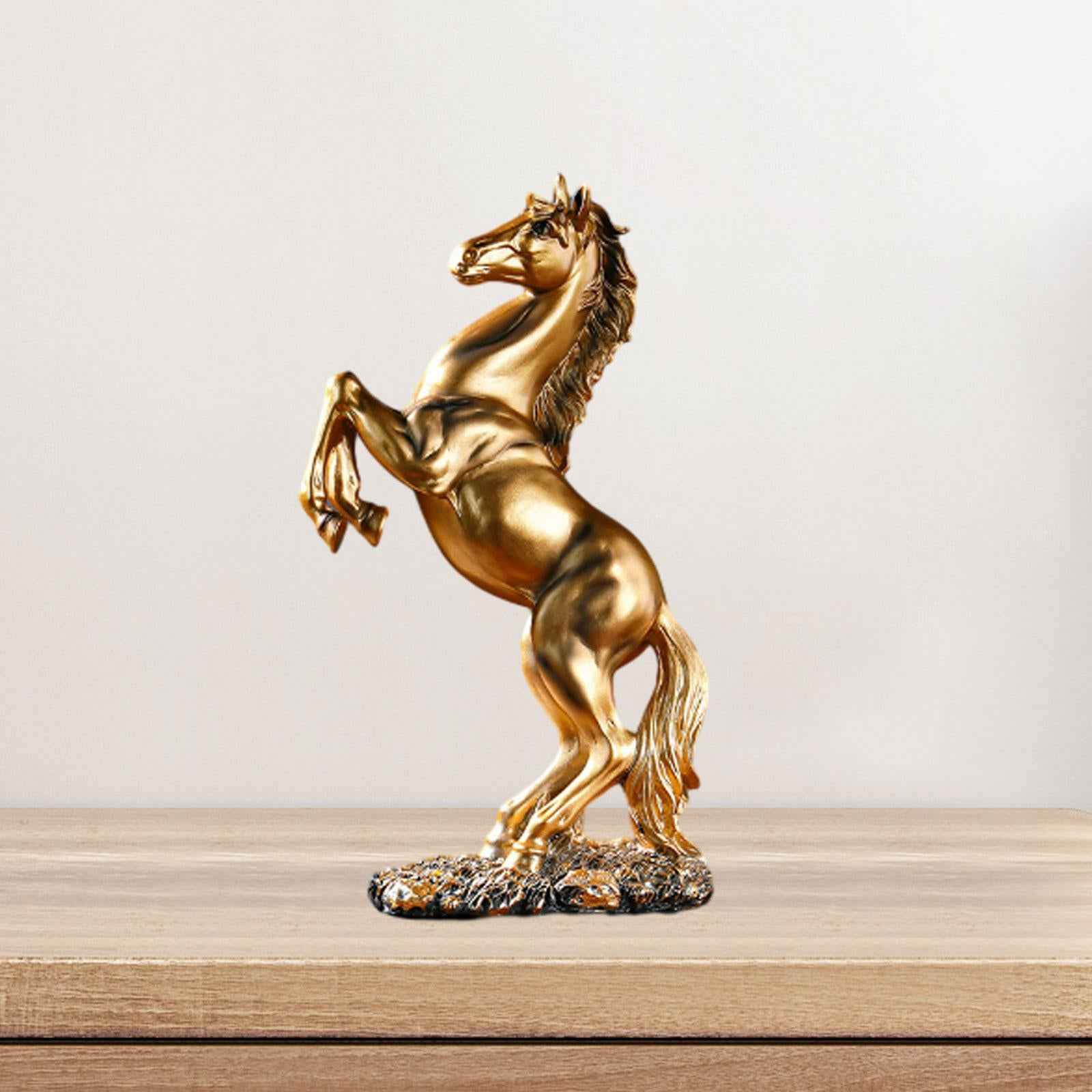 Horse Statue Home Decoration Sculpture Resin Modern Decorative Figure Copper