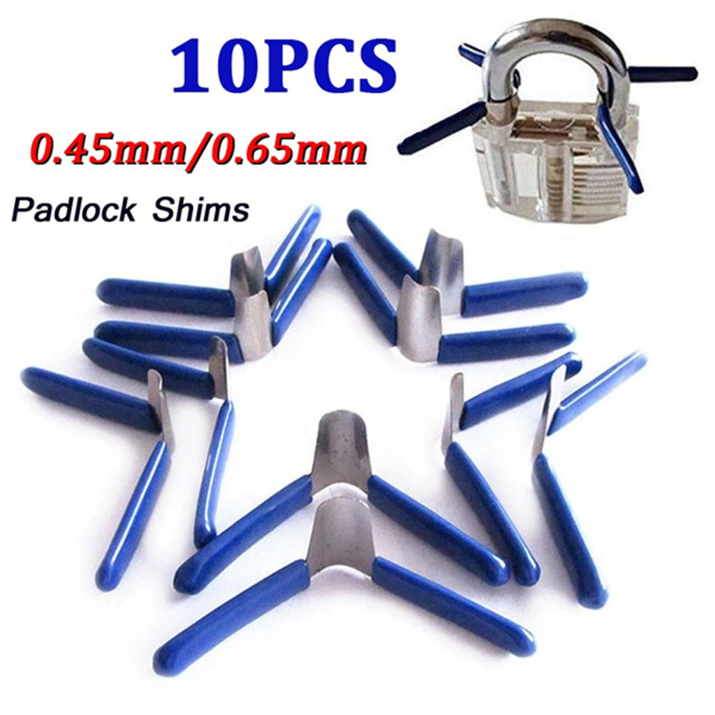 10pcs Professional Padlock Shims Stainless Steel Unlock Accessories Home