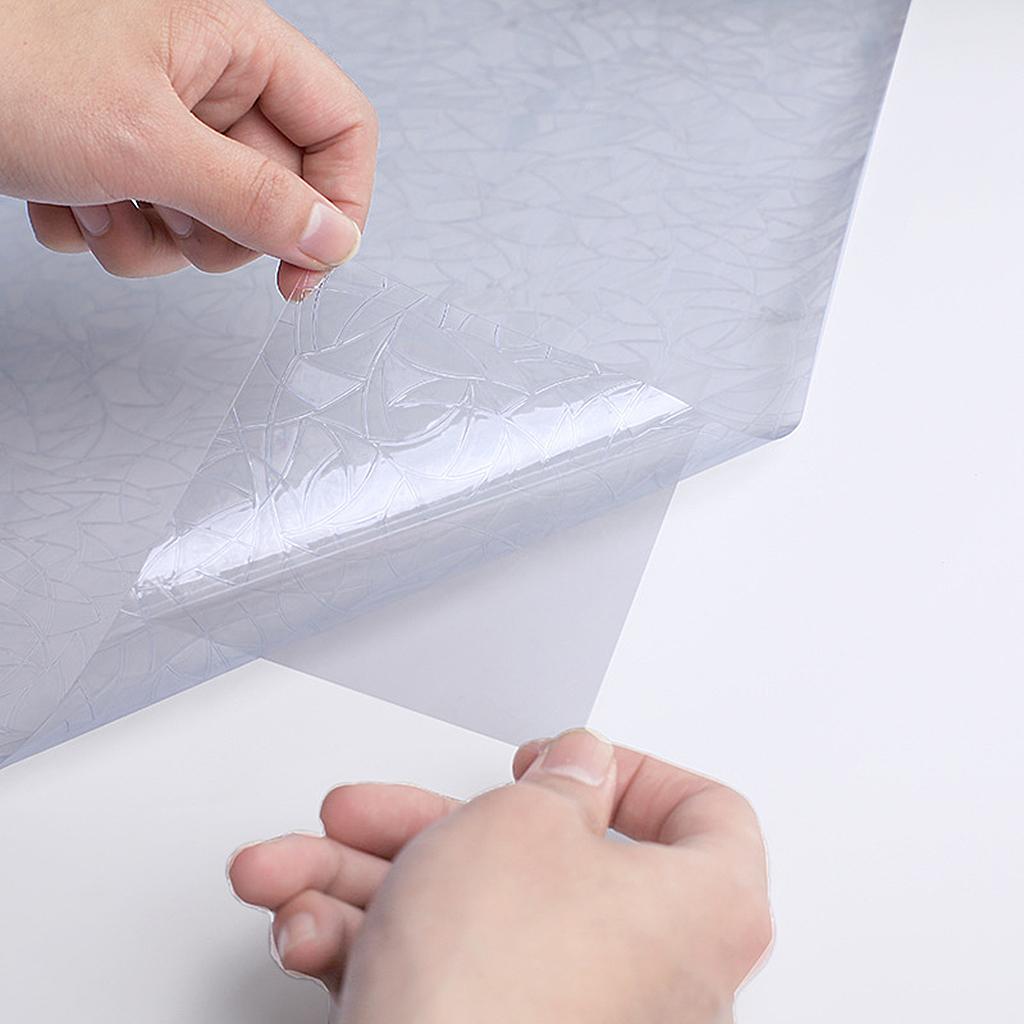 4xWindow Privacy Film Roll PVC 3D Stained Static Cling Sticker Anti UV Home