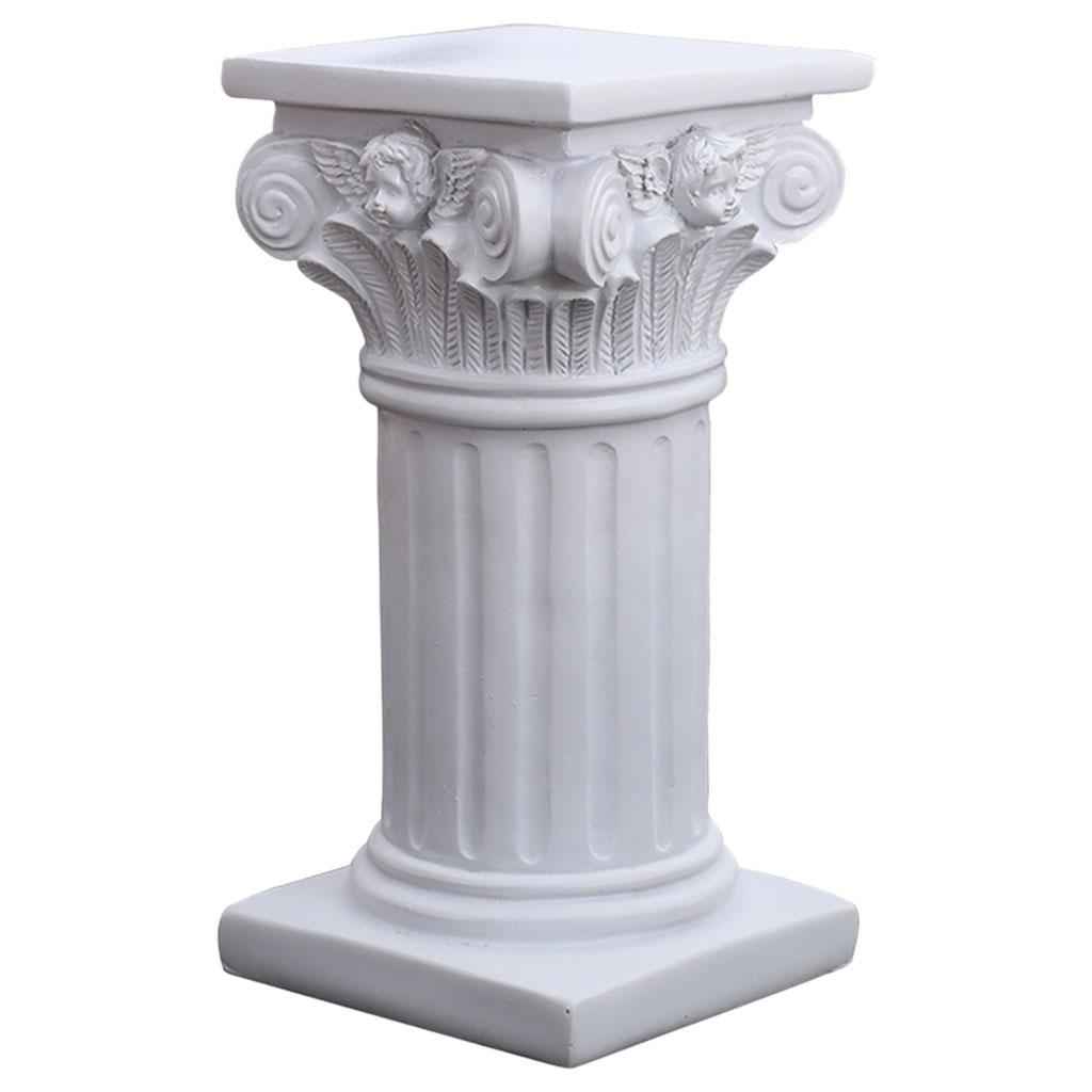 Roman Pillar Statue Pedestal Candlestick Stand Sculpture Garden Layout Decor L Square