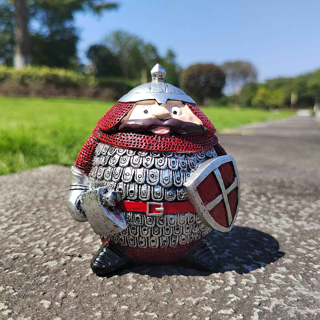 Christmas Dwarf Knight Statue Guard Knight for Pastures Christmas Style 2