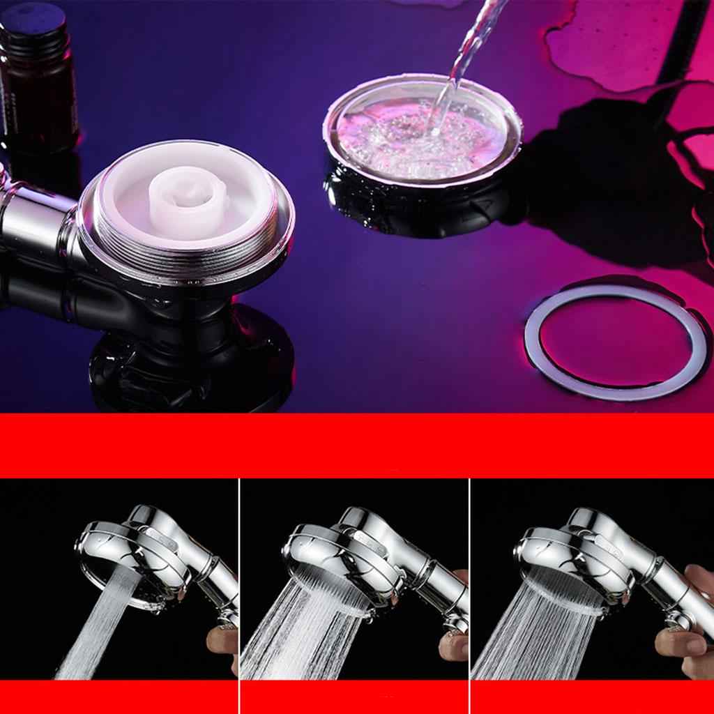 Handheld Shower Head Bathroom Accessories High Pressure Showerhead with Hose White