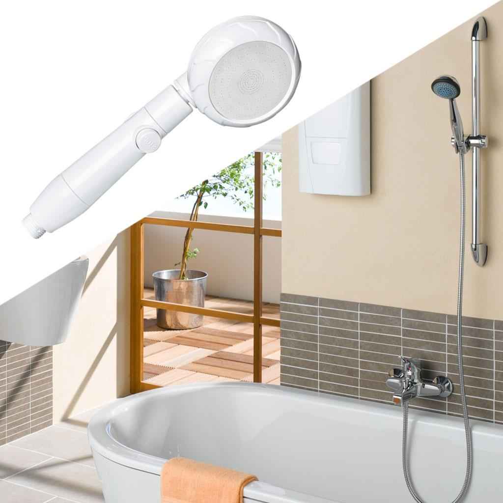 Handheld Shower Head Bathroom Accessories High Pressure Showerhead with Hose White