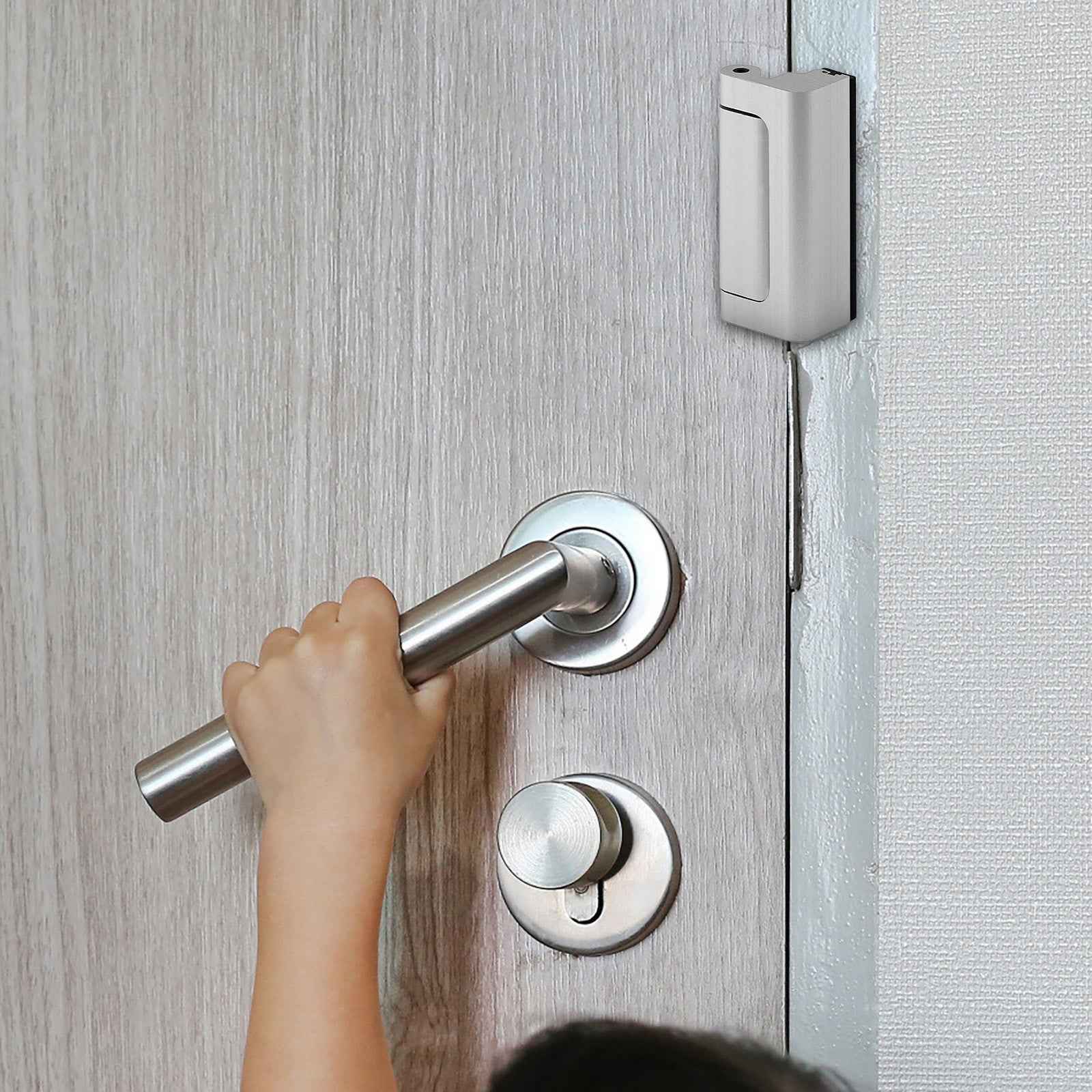 Home Security Door Lock Guard Latch Device for Safety Inward Swinging Home