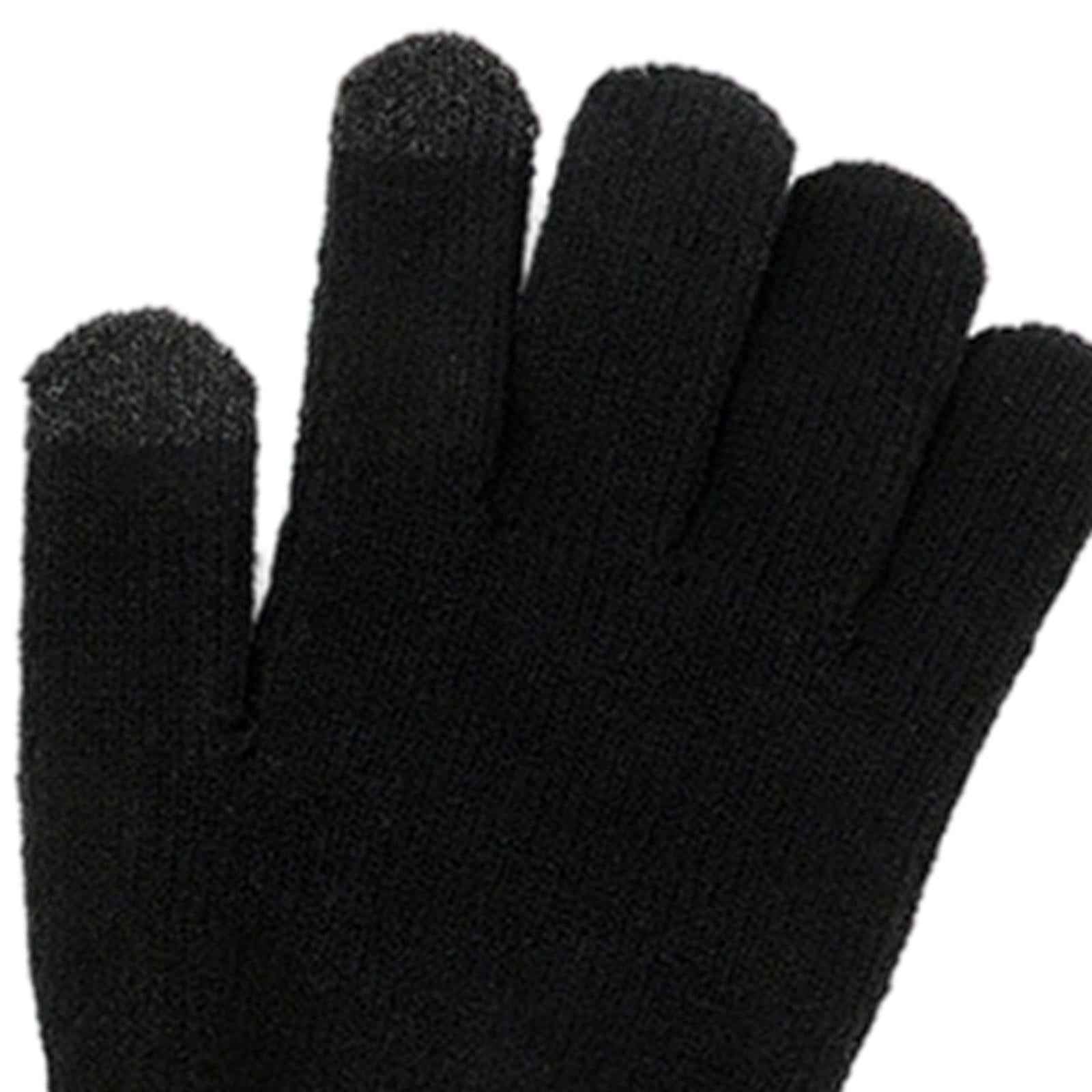 USB Heating Gloves Electric Thermal Hand Warmer for Working Hiking Cycling Black