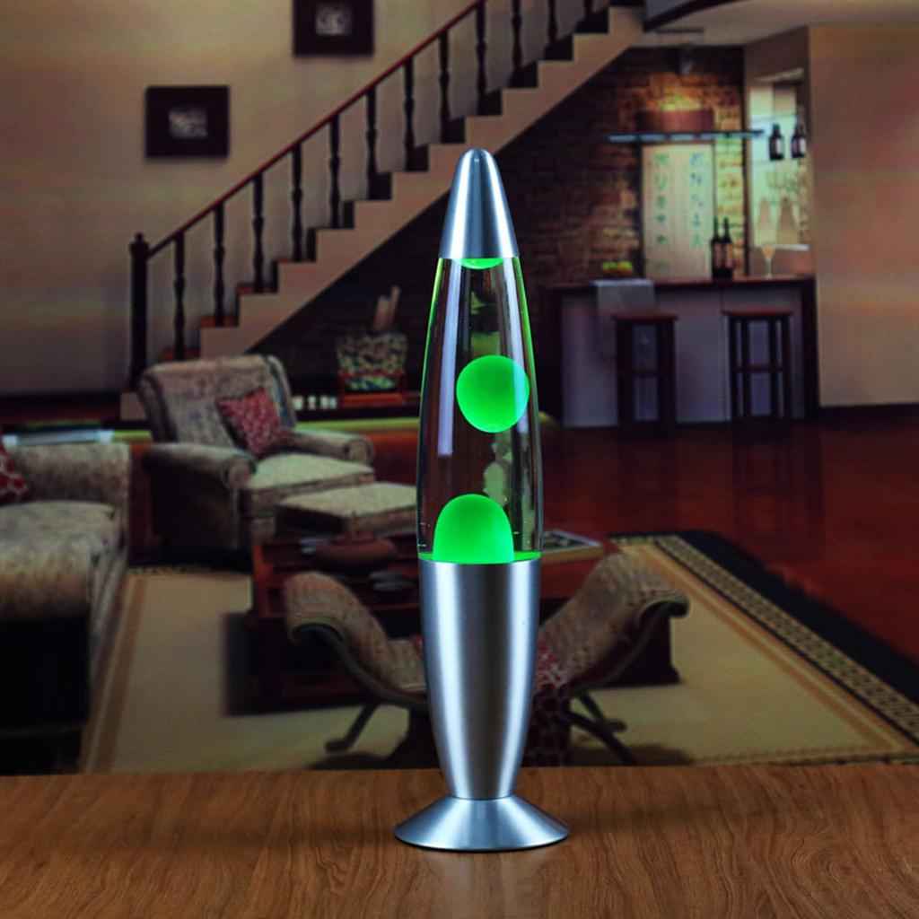 Creative Lava Lamp Nursery Lamp Bedside Night Light Home Decor EU Green