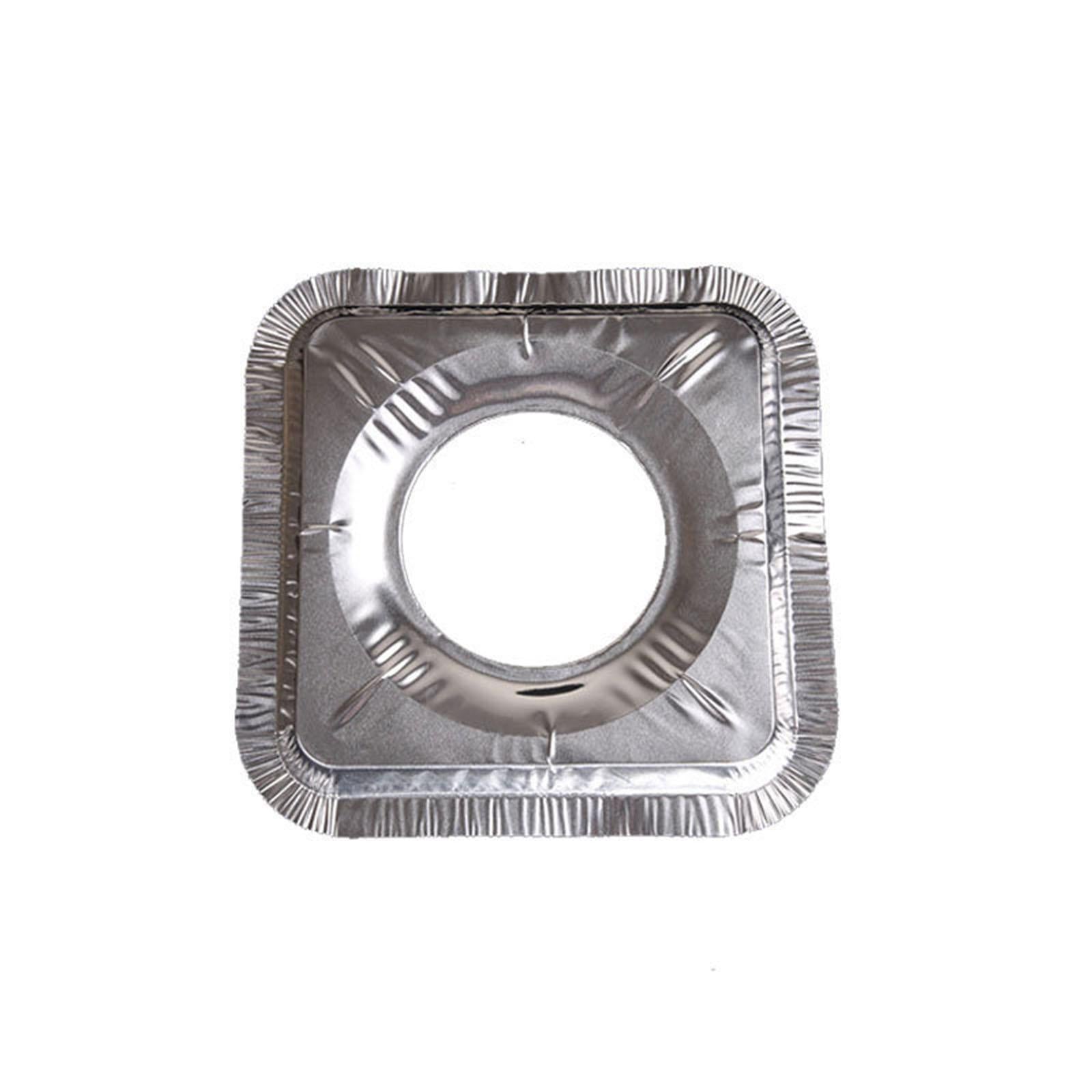 10pcs Aluminum Foil Gas Burner Bib Liners Stove Cover Stove Guard Easy Clean Square