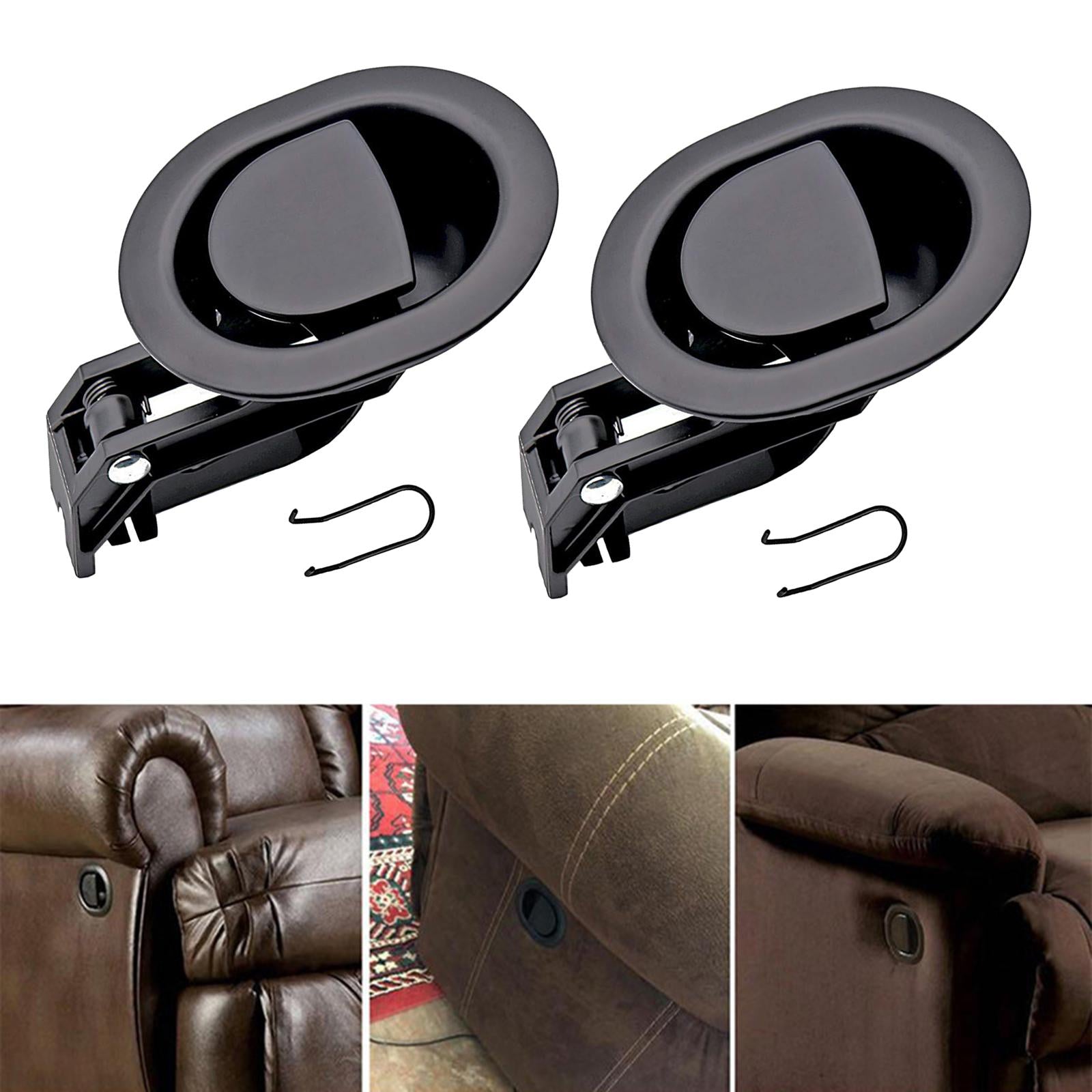 2 Pcs Recliner Handle Replacement Kit for Furniture Sofa/Chair Recliners