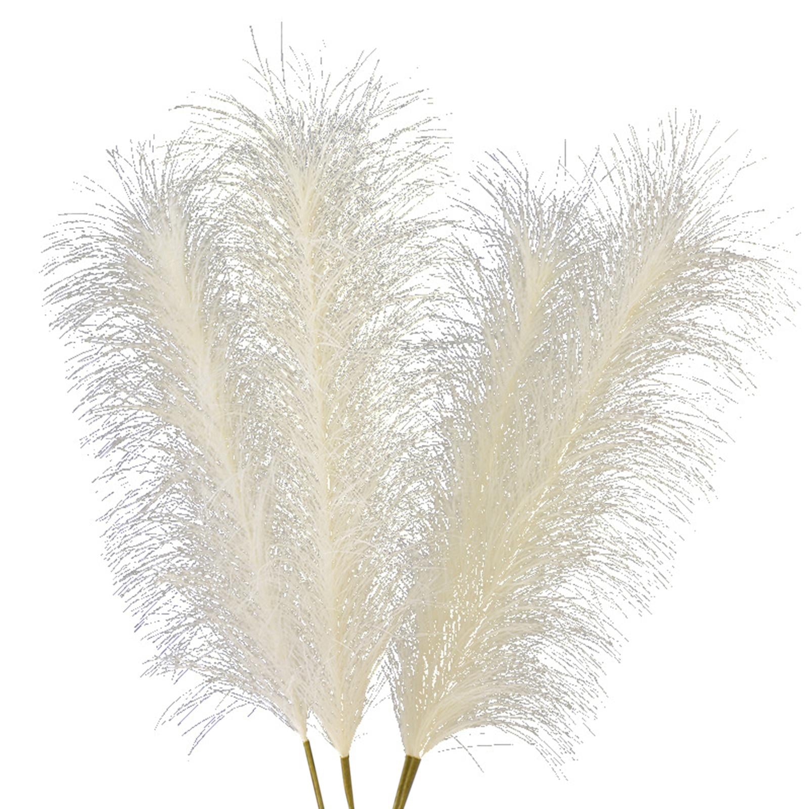 10x Artificial Pampas Grass Bouquet 24 Tall DIY Vase for Home Party Bedroom