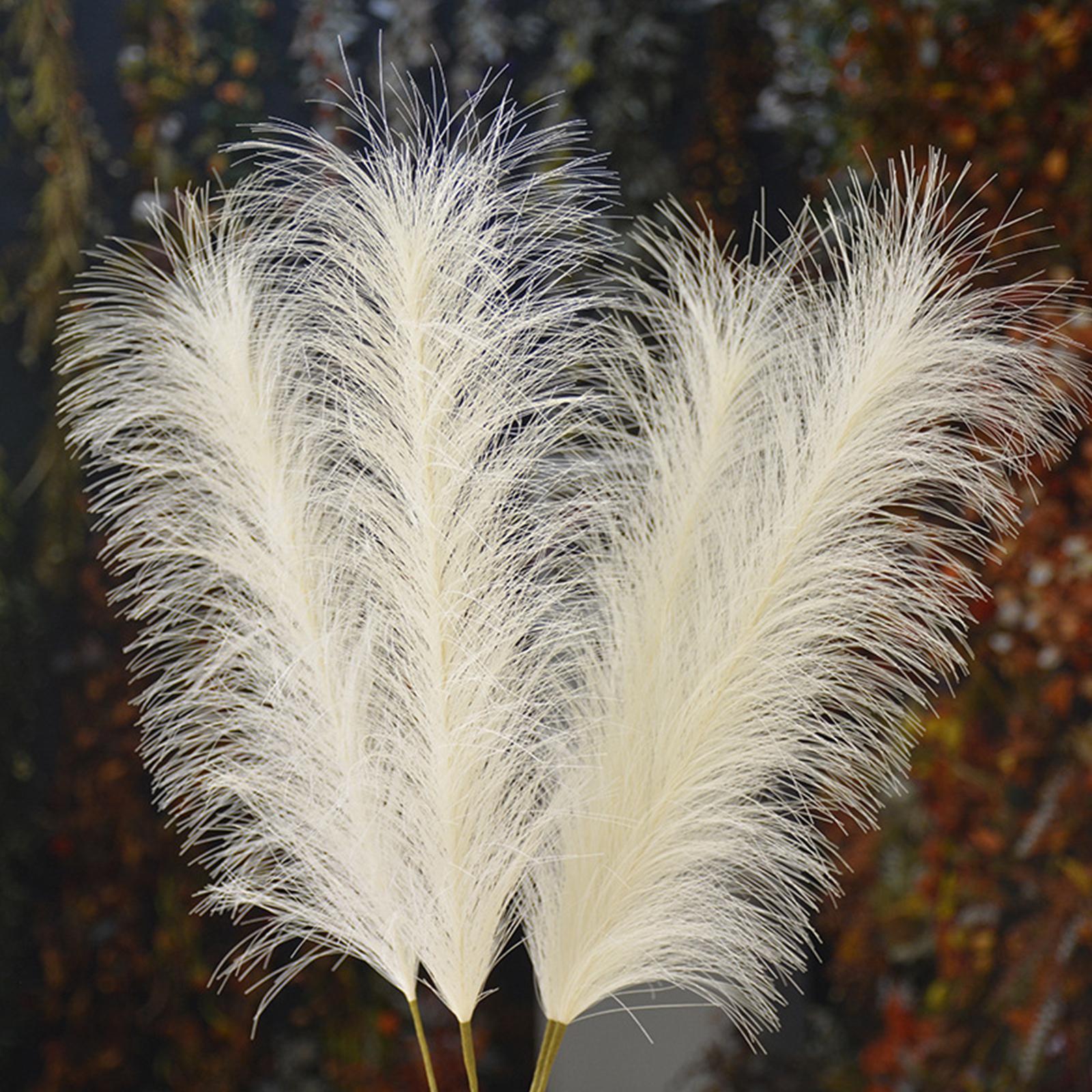 10x Artificial Pampas Grass Bouquet 24 Tall DIY Vase for Home Party Bedroom