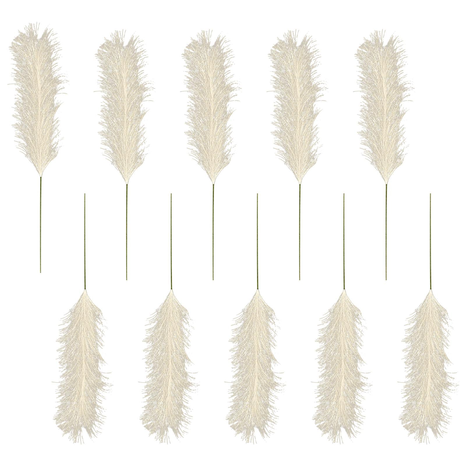 10x Artificial Pampas Grass Bouquet 24 Tall DIY Vase for Home Party Bedroom"