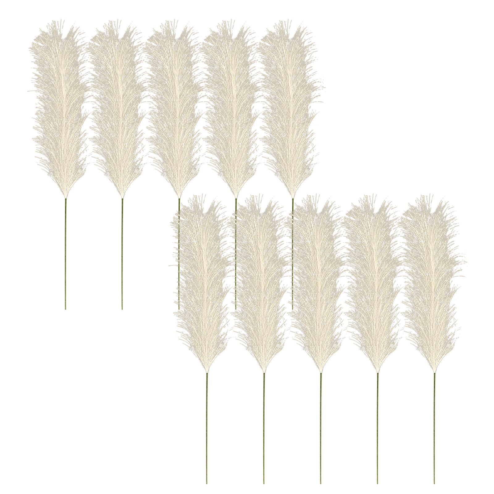 10x Artificial Pampas Grass Bouquet 24 Tall DIY Vase for Home Party Bedroom"