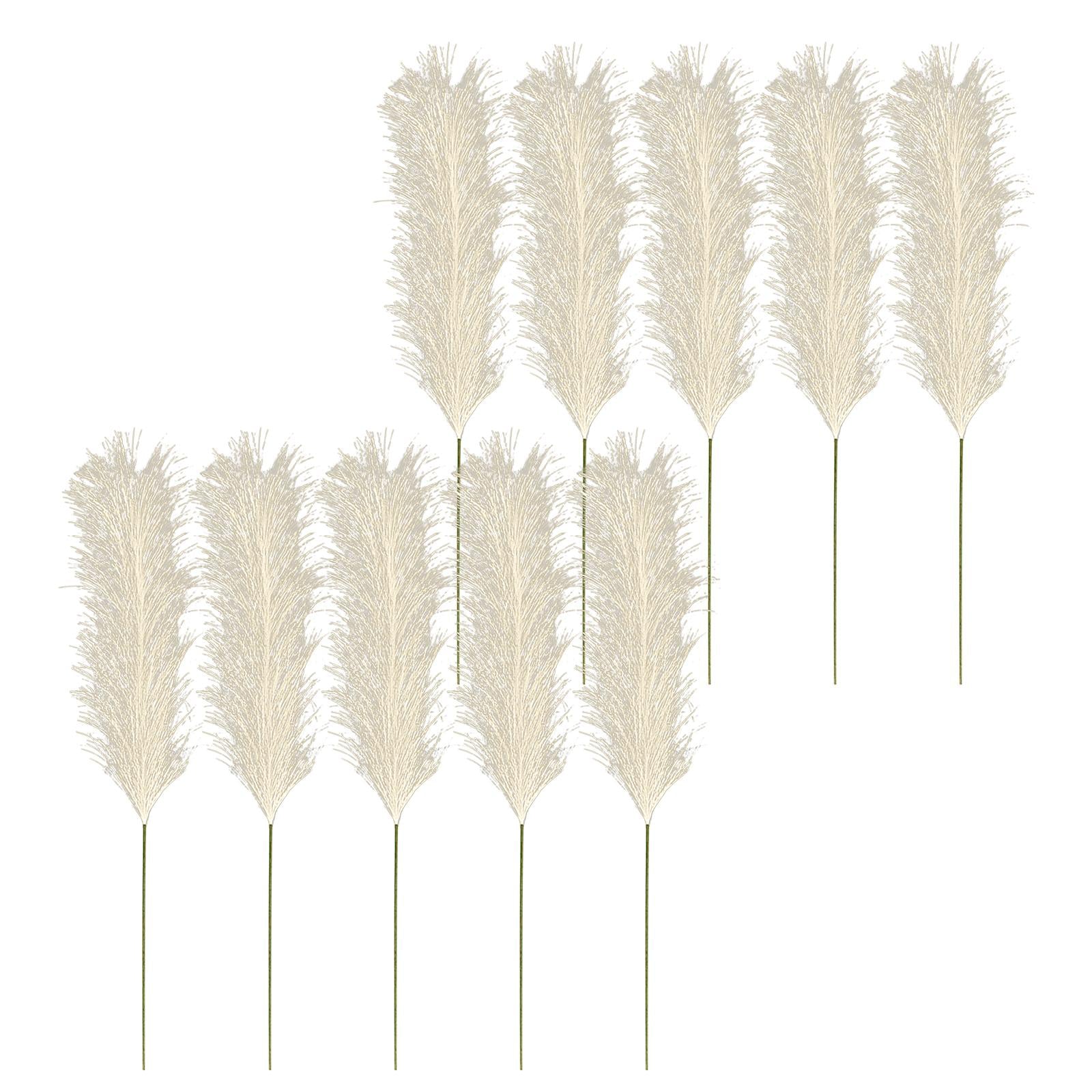 10x Artificial Pampas Grass Bouquet 24 Tall DIY Vase for Home Party Bedroom