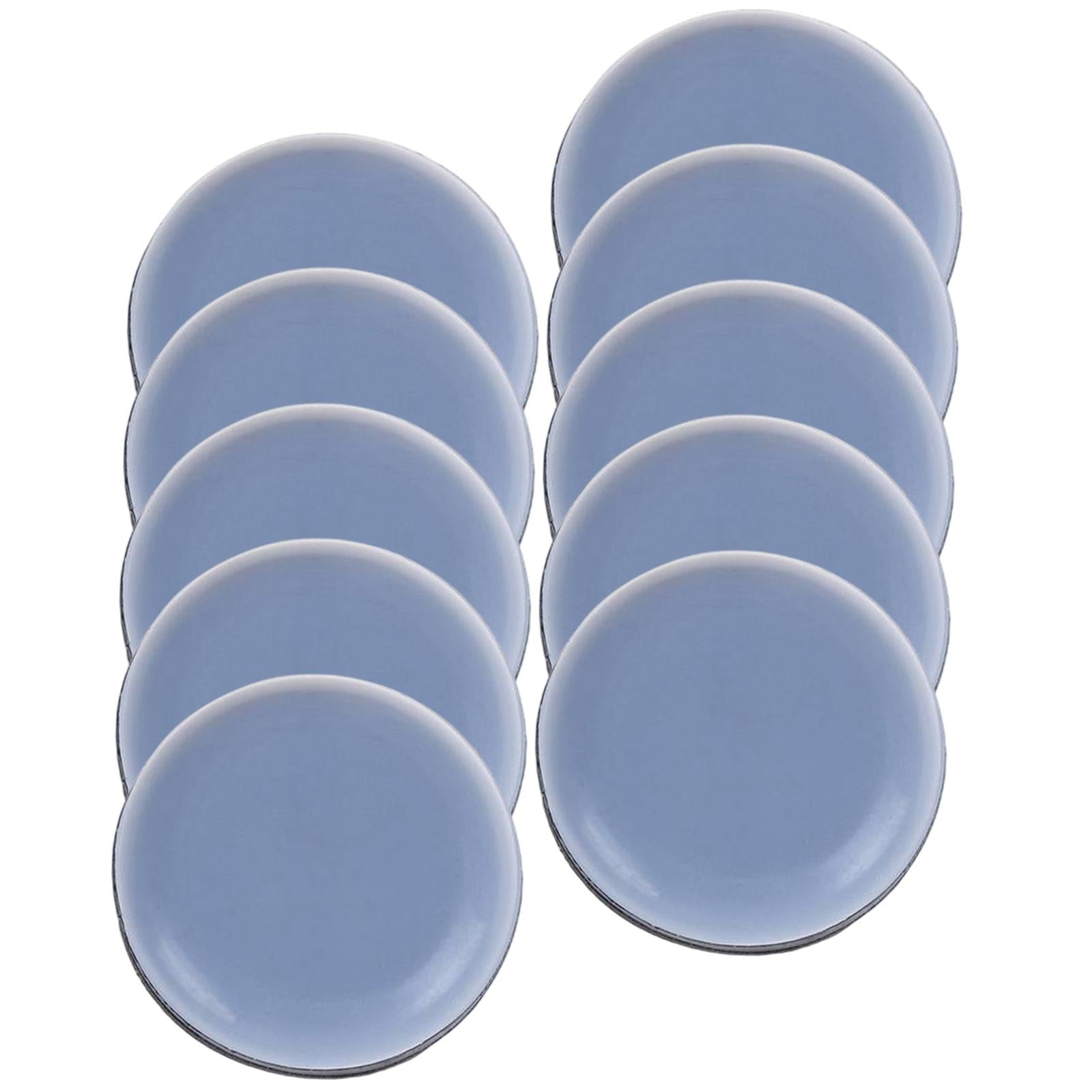 10x Slider Pad Furniture Floor Mat Self Adhesive Chair Leg Pad blue 50mm