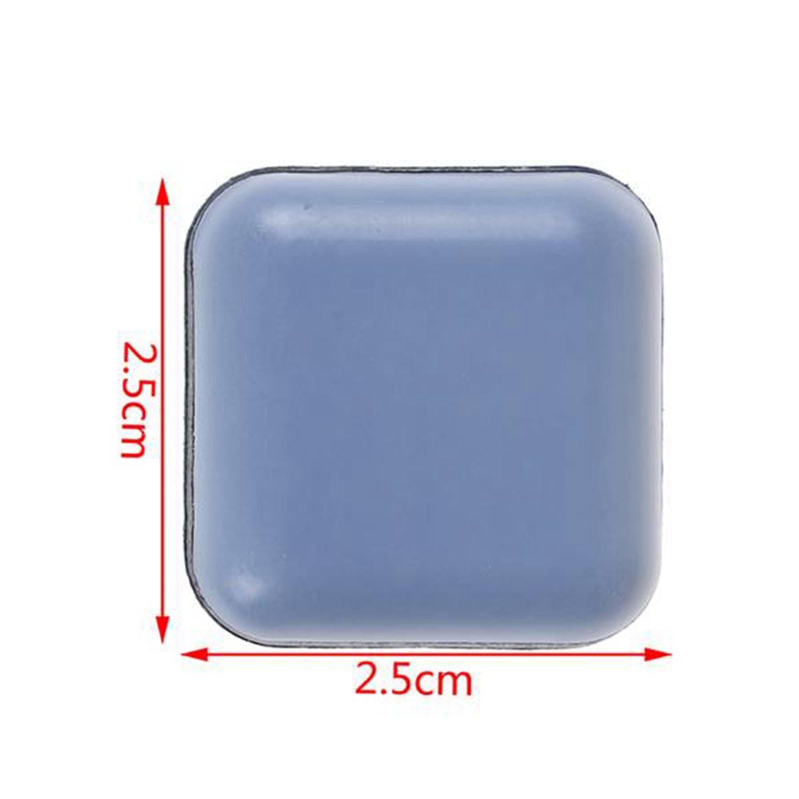 10x Slider Pad Furniture Floor Mat Self Adhesive Chair Leg Pad blue 25x25mm