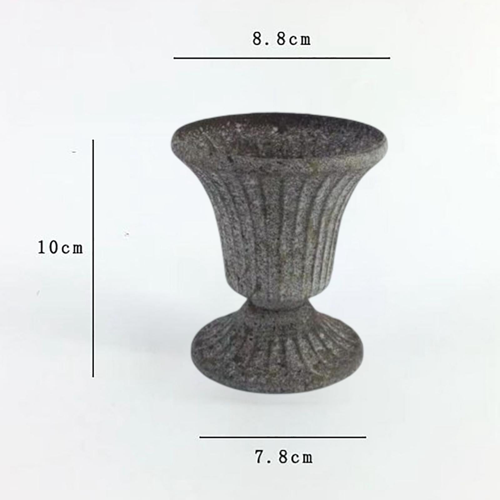 8x Retro Style Flower Vase Plant Pot Ornament for Home Tabletop Decor