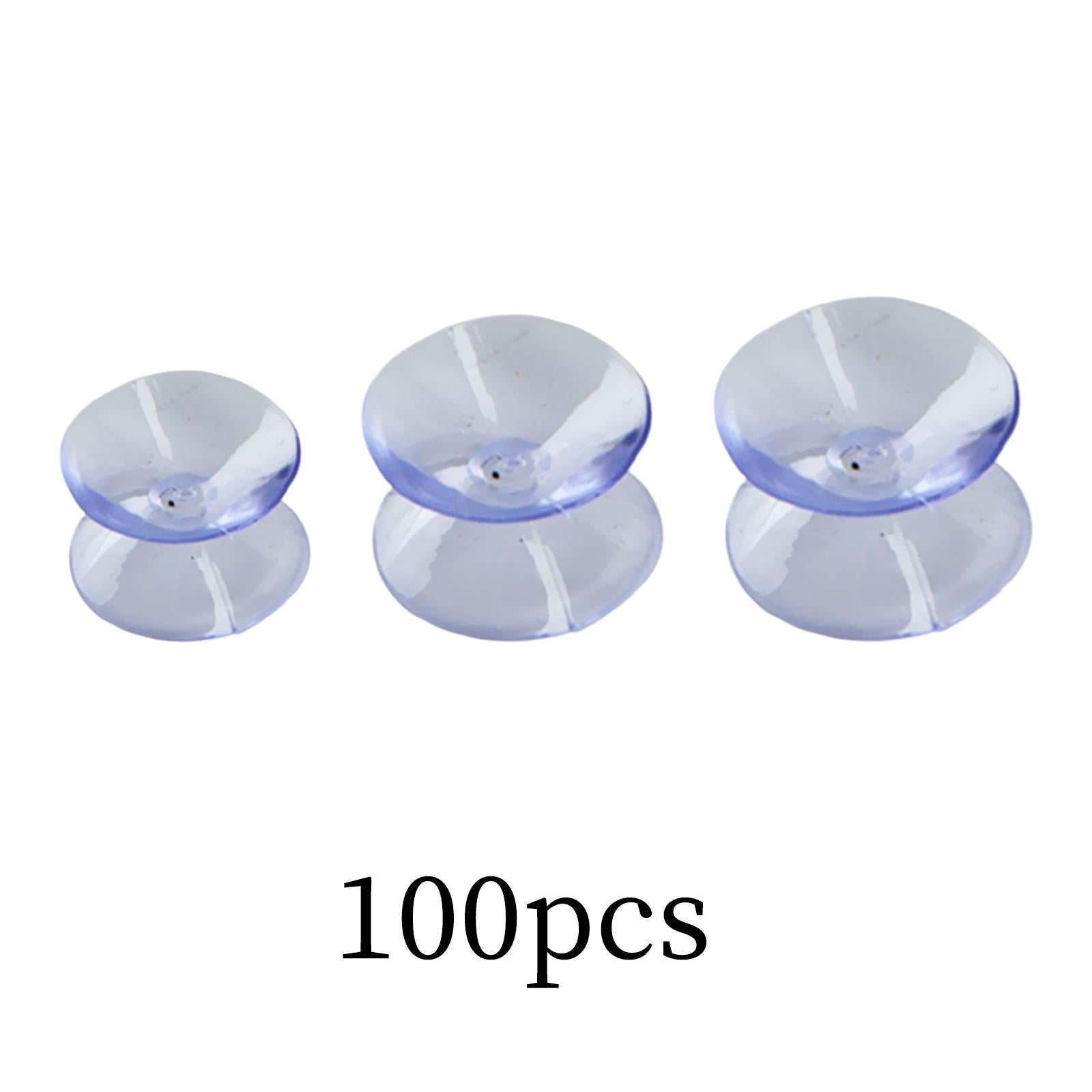 100 Pieces Double Sided Suction Cup Sucker Pad for Table Top Furniture 20mm