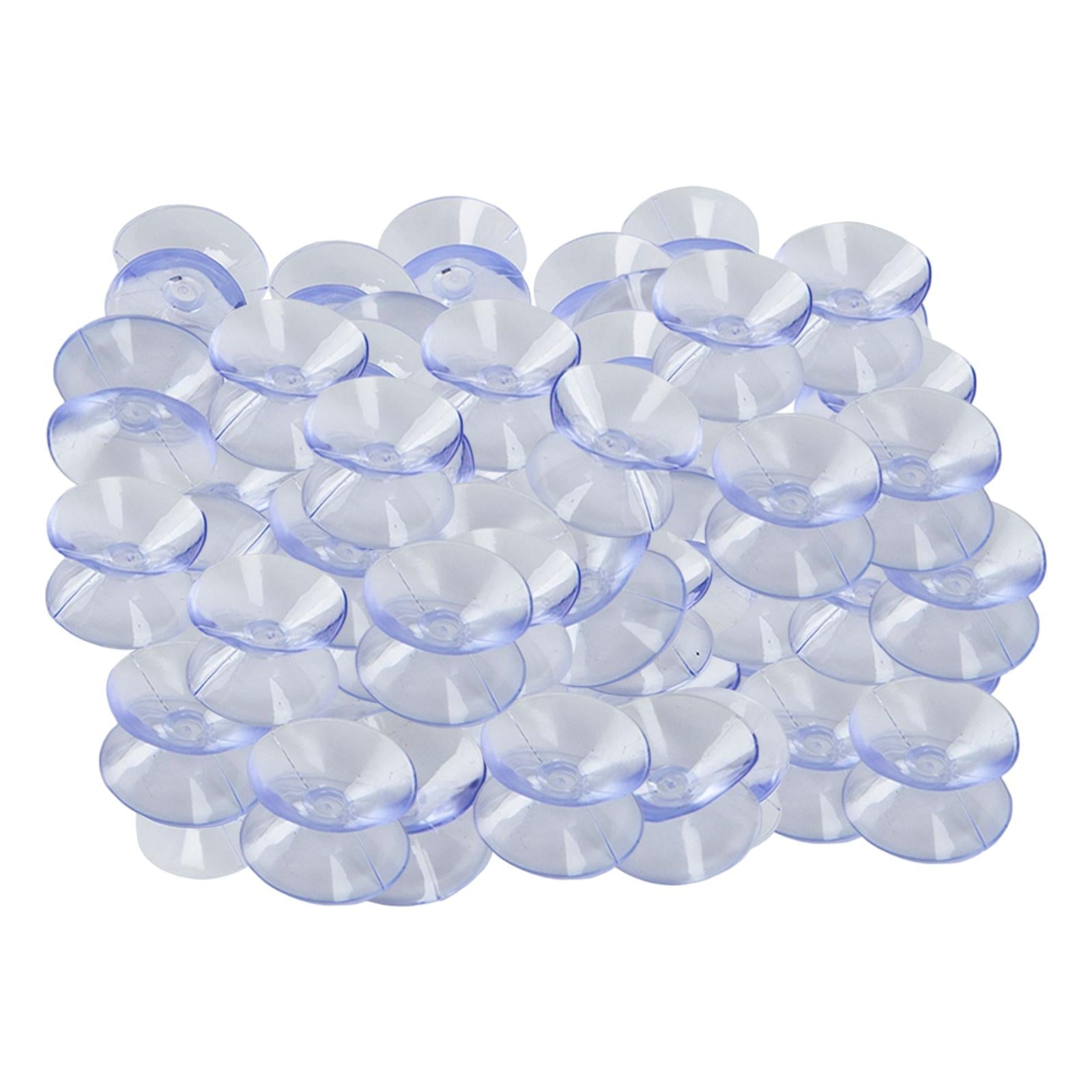 100 Pieces Double Sided Suction Cup Sucker Pad for Table Top Furniture 35mm