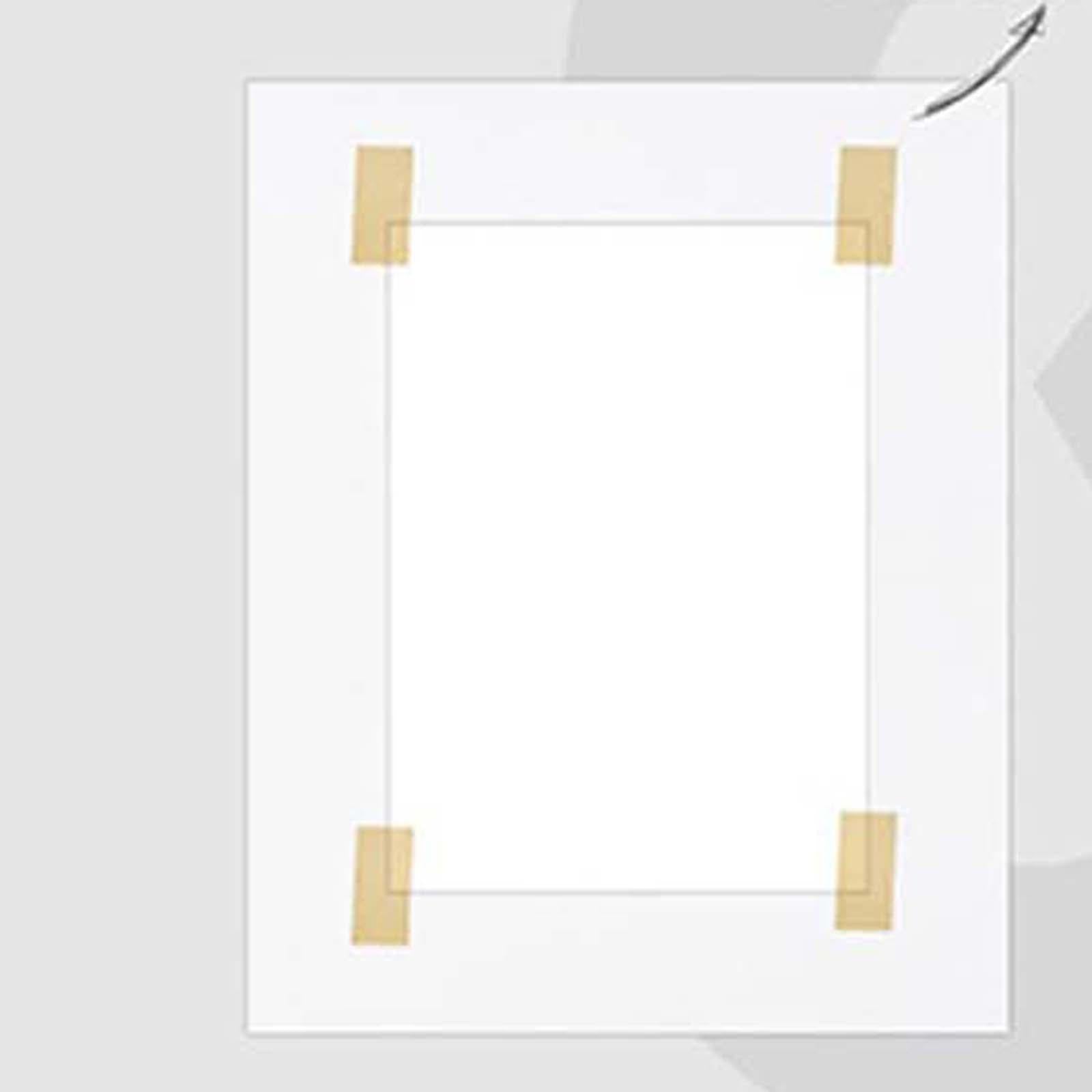 10Pc Pre Cut Mat Board Show Kit Picture Mats 11x14 for 8.5x11 Photo White"
