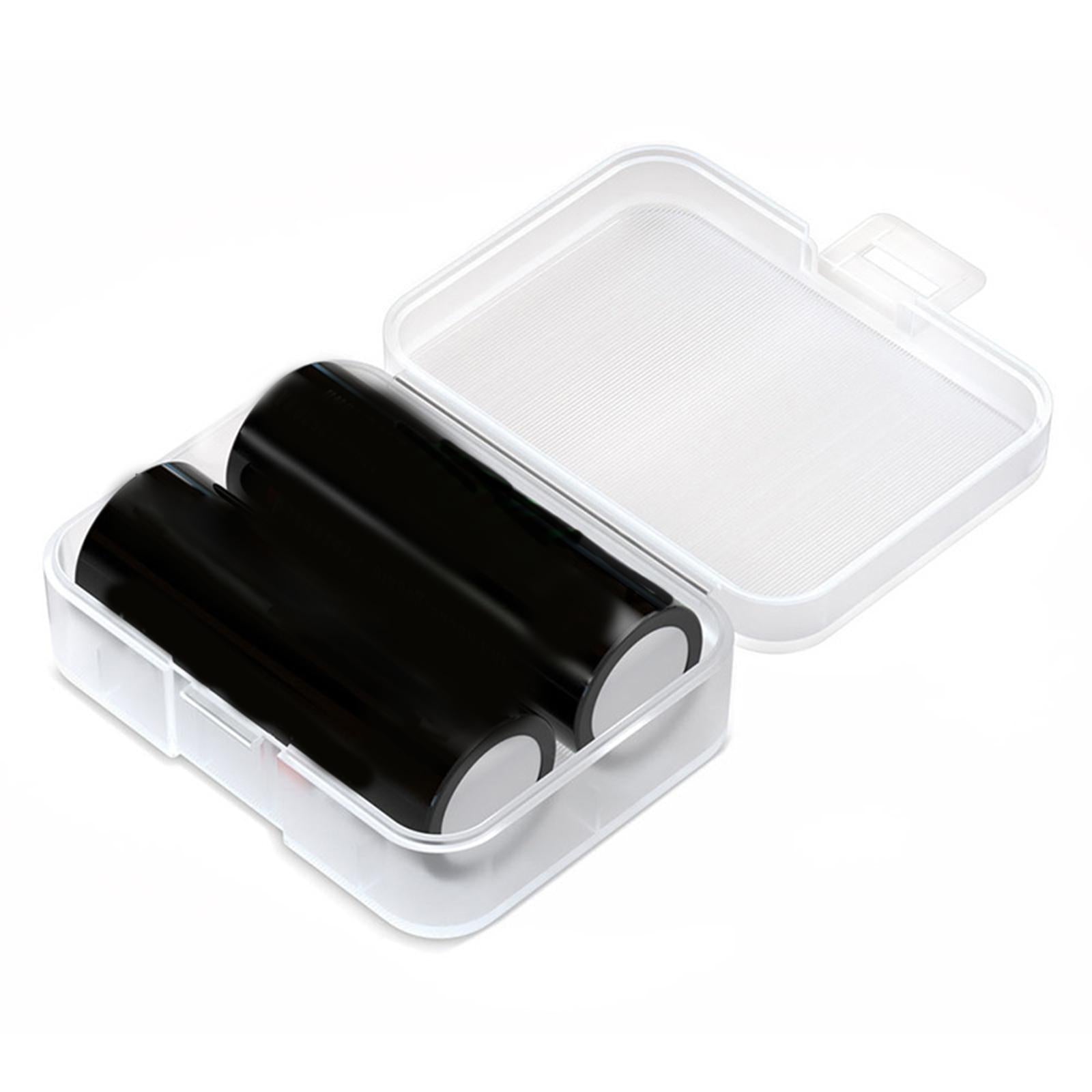 2xPP Plastic Battery Storage Box Waterproof Compact for 16340 18500 Outdoor