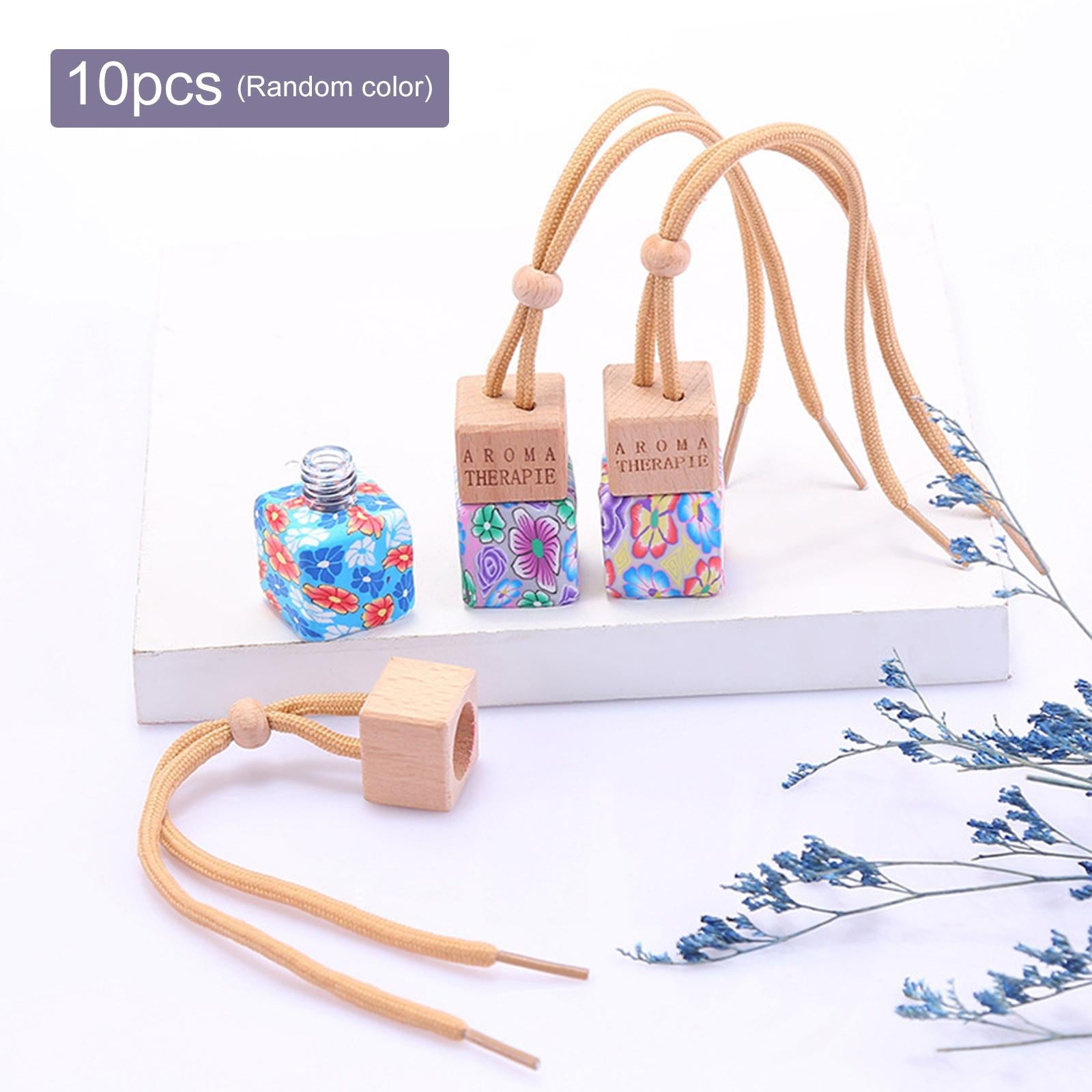 10Pcs Empty Car Air Freshener Bottles Ornaments Hanging Diffuser Bottle