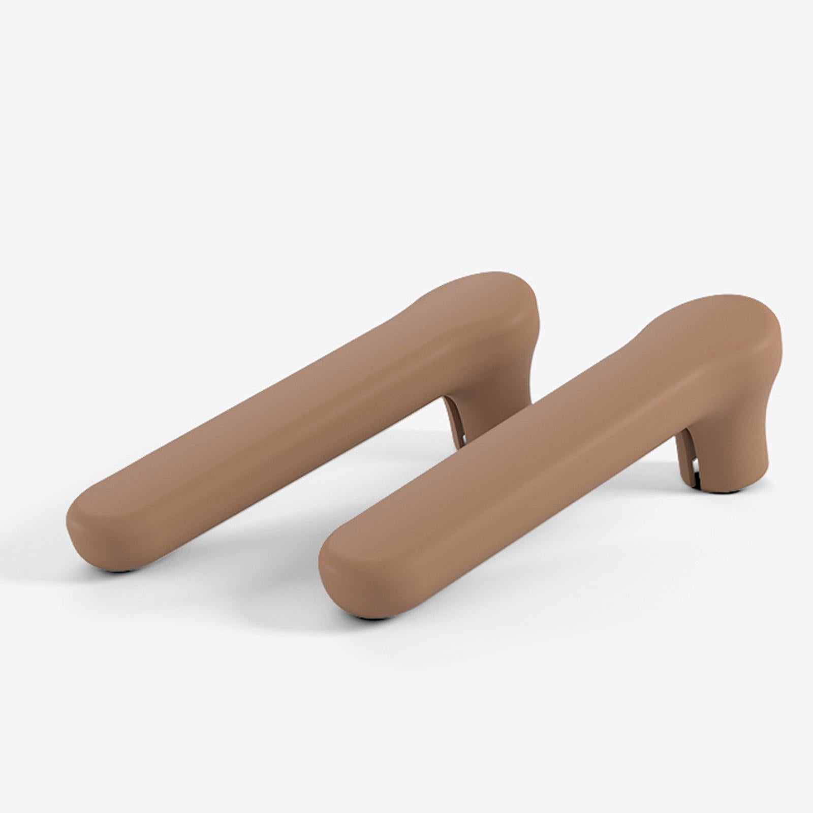 Door Handle Protective Cover Silicone Sleeve Anti Collision Door Knob Cover Coffee