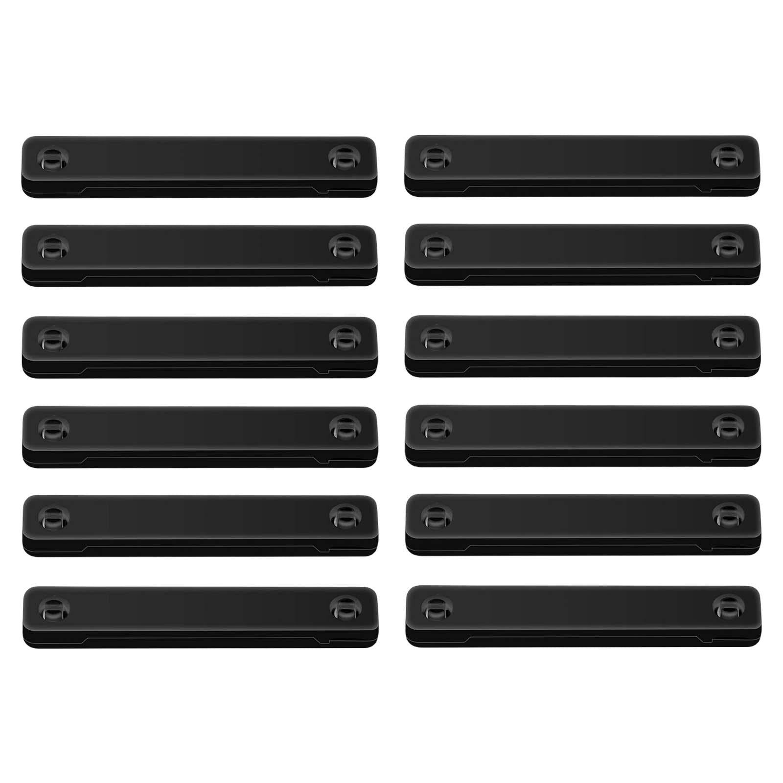 12Pcs Screen Window Clips Punch Free for Living Room Kitchen black