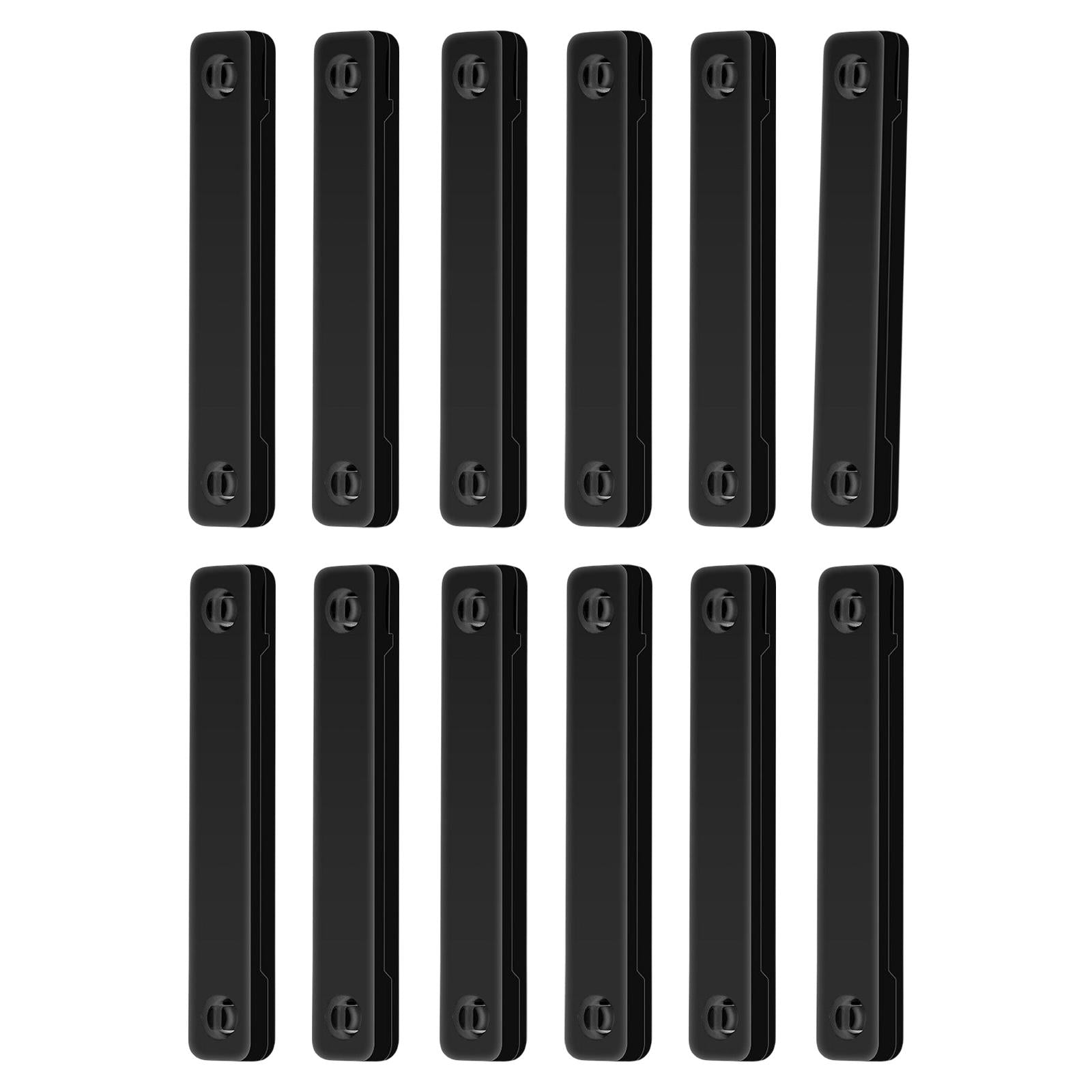 12Pcs Screen Window Clips Punch Free for Living Room Kitchen black