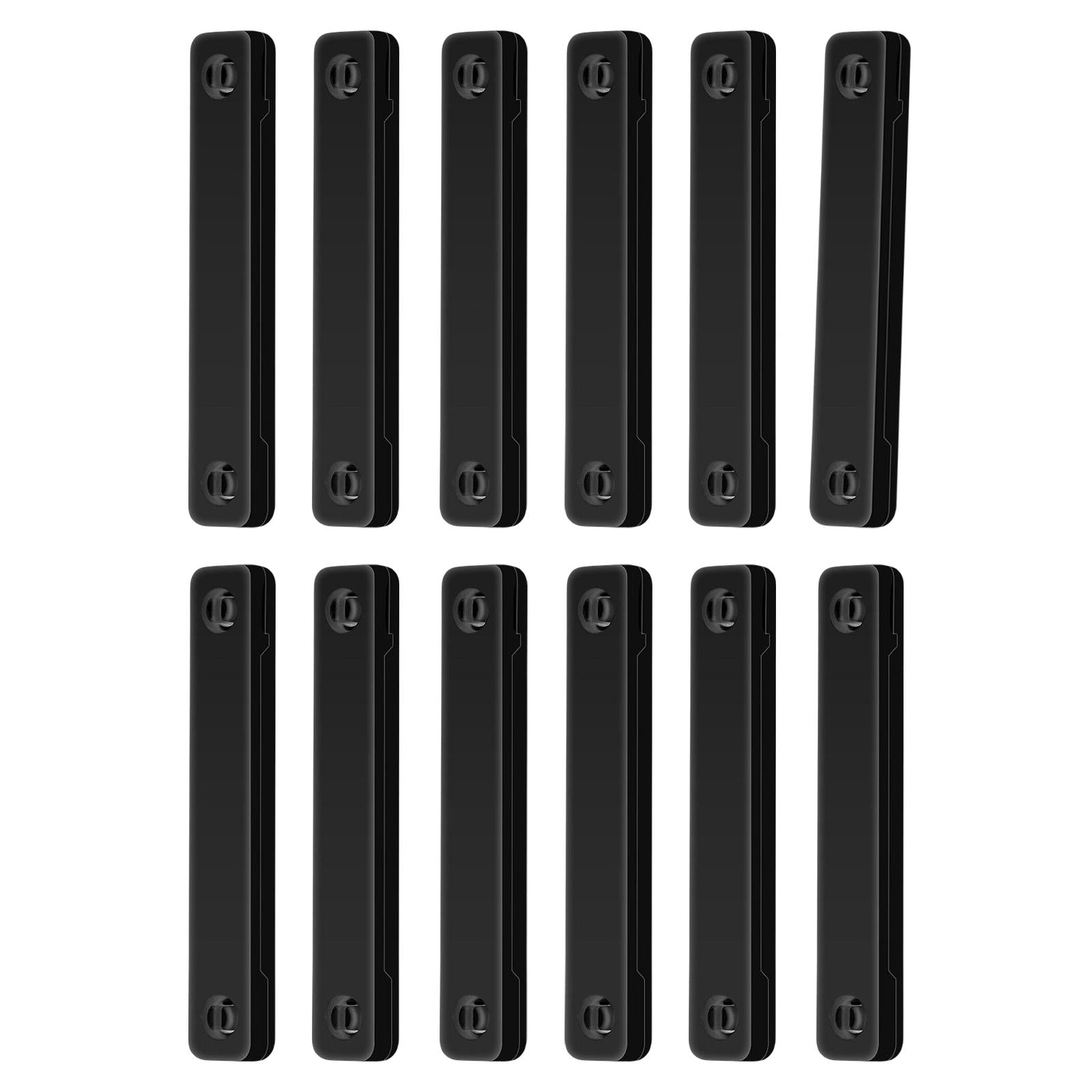 12Pcs Screen Window Clips Punch Free for Living Room Kitchen black