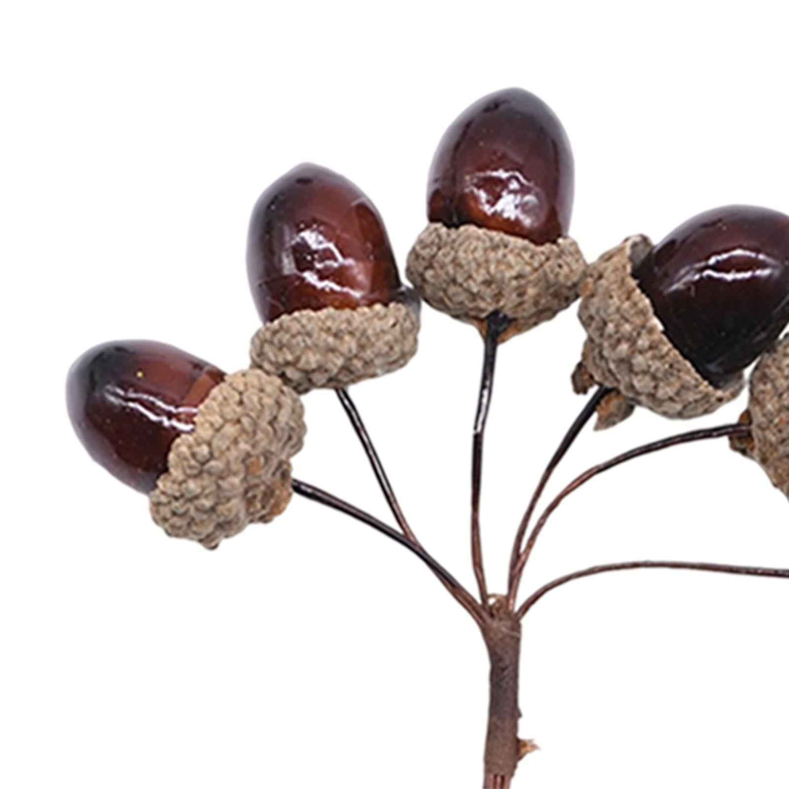 Artificial Fruits Acorns Decor Wreath Mini Foam for Party Halloween Home
