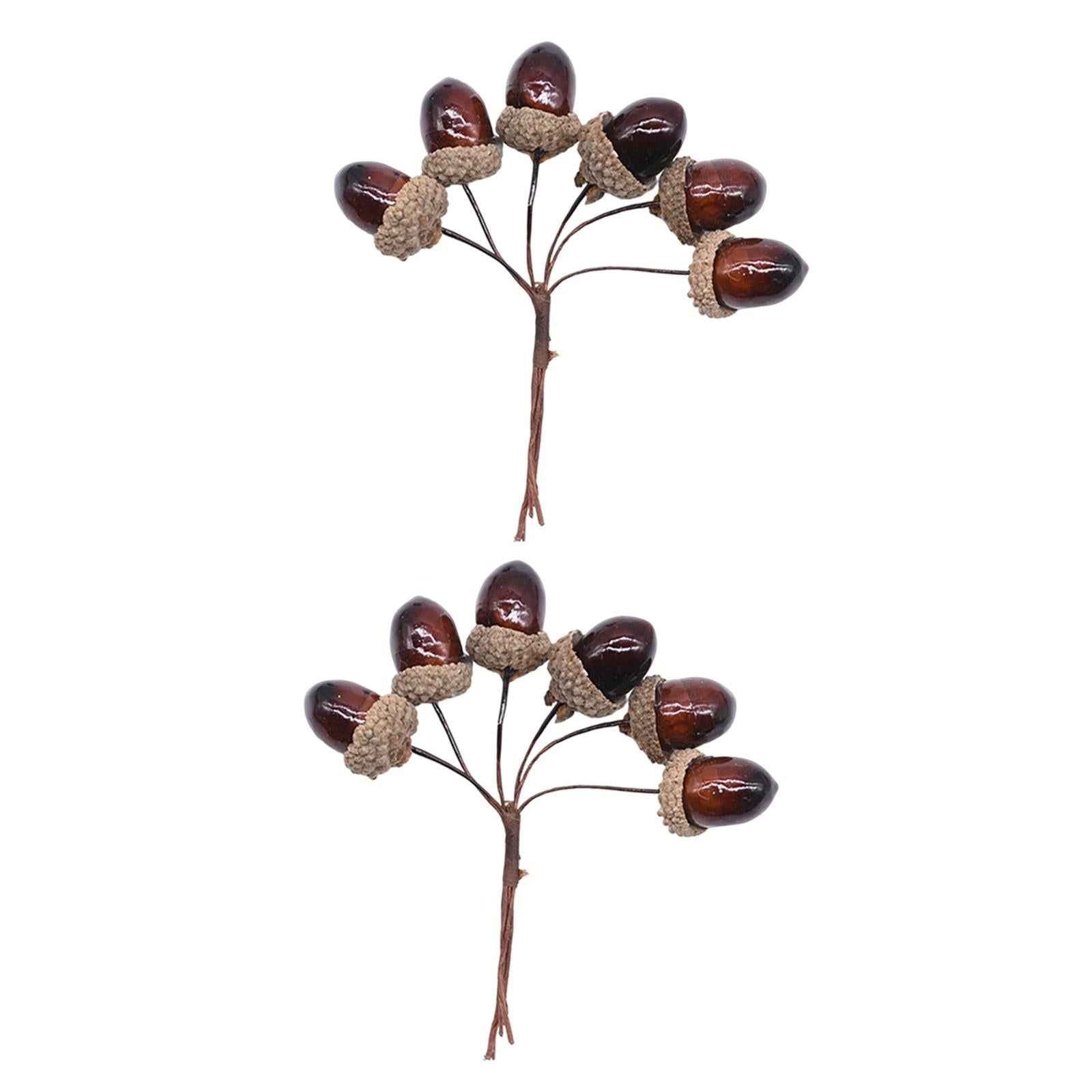 Artificial Fruits Acorns Decor Wreath Mini Foam for Party Halloween Home