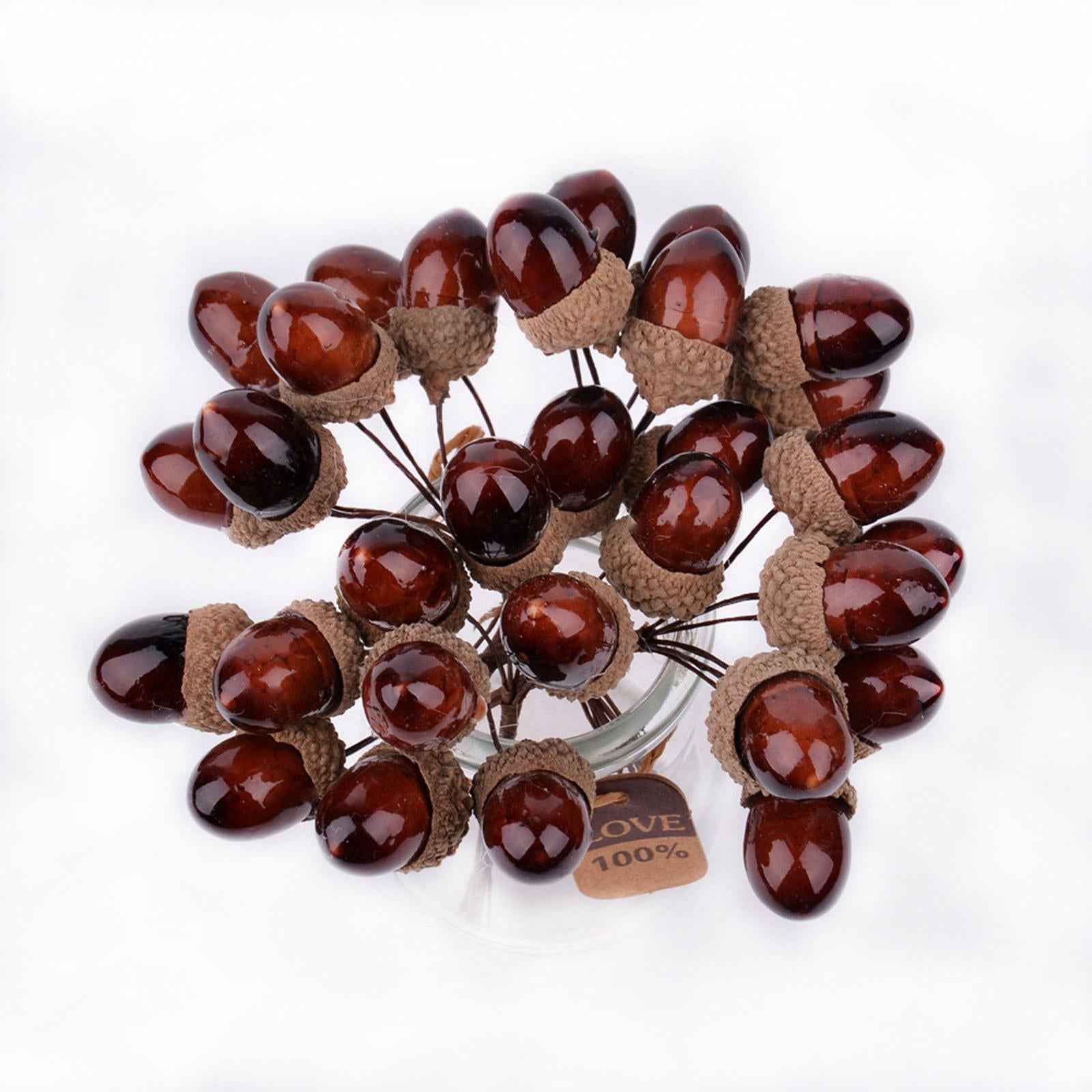 Artificial Fruits Acorns Decor Wreath Mini Foam for Party Halloween Home