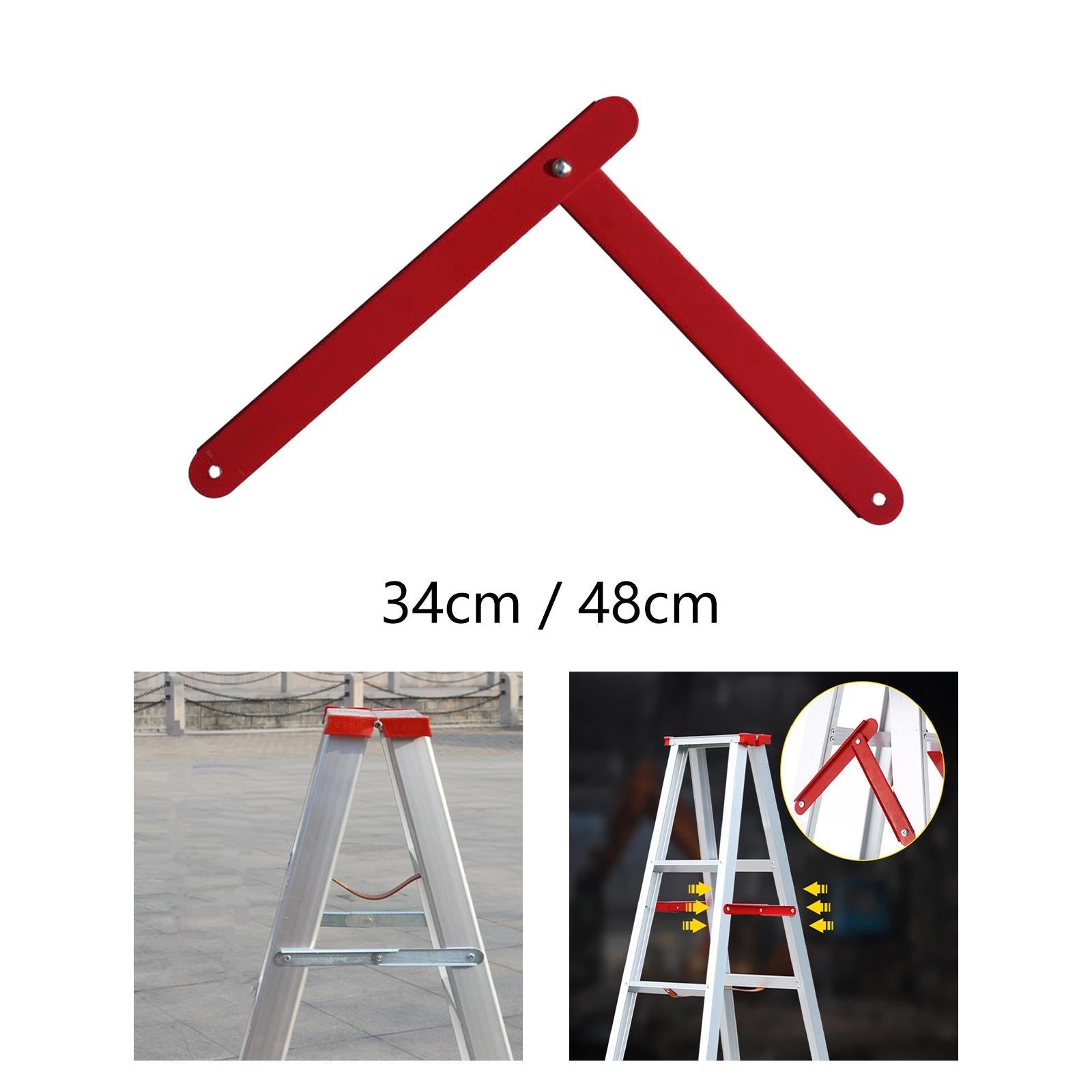 2Pcs Aluminum Step Ladder Hinge Tie Rod for Folding Step Herringbone Ladder 34cm