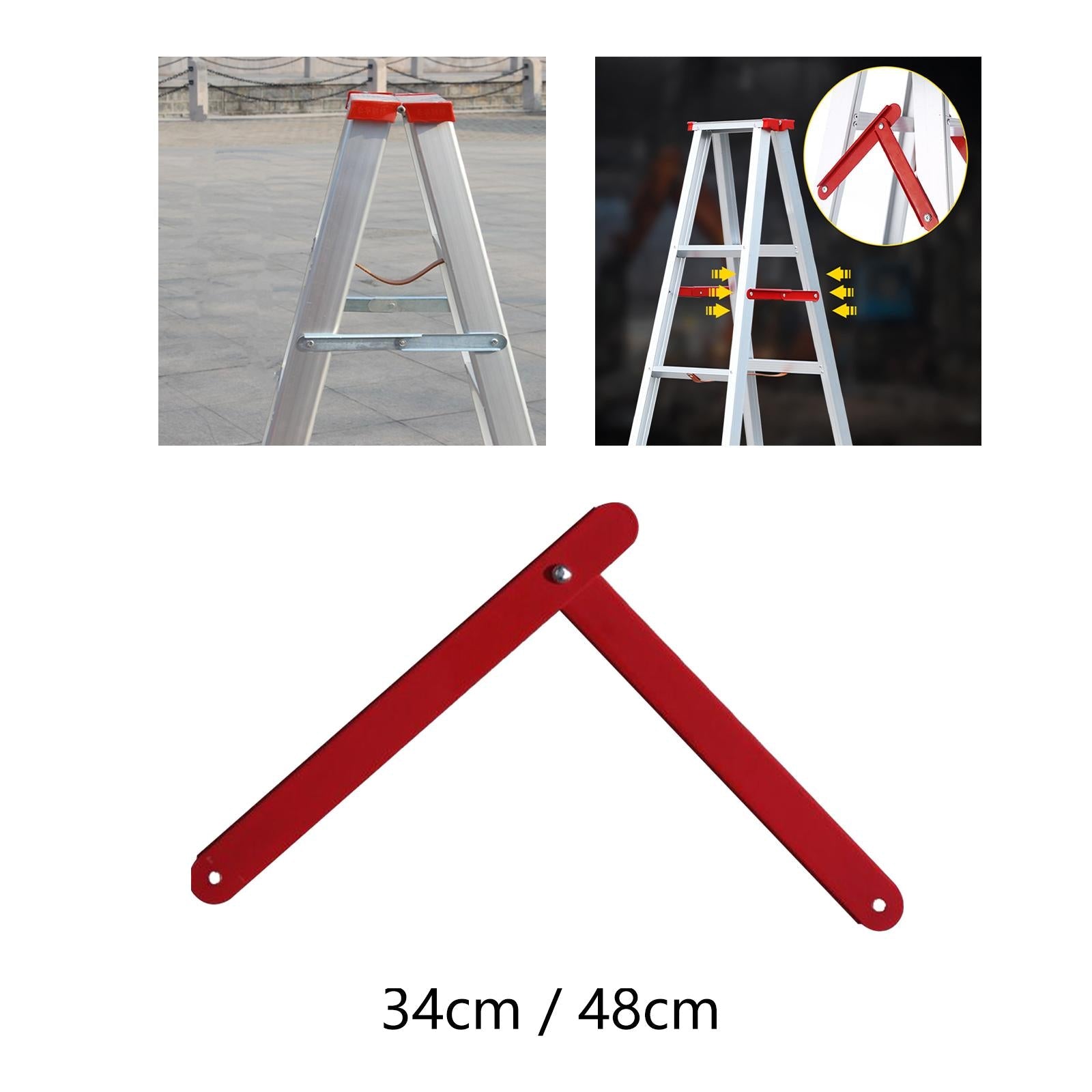 2Pcs Aluminum Step Ladder Hinge Tie Rod for Folding Step Herringbone Ladder 34cm