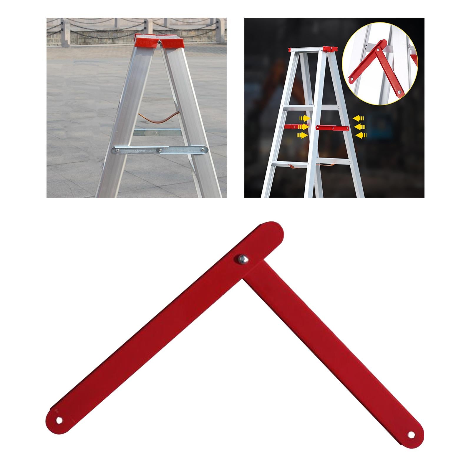 2Pcs Aluminum Step Ladder Hinge Tie Rod for Folding Step Herringbone Ladder 48cm