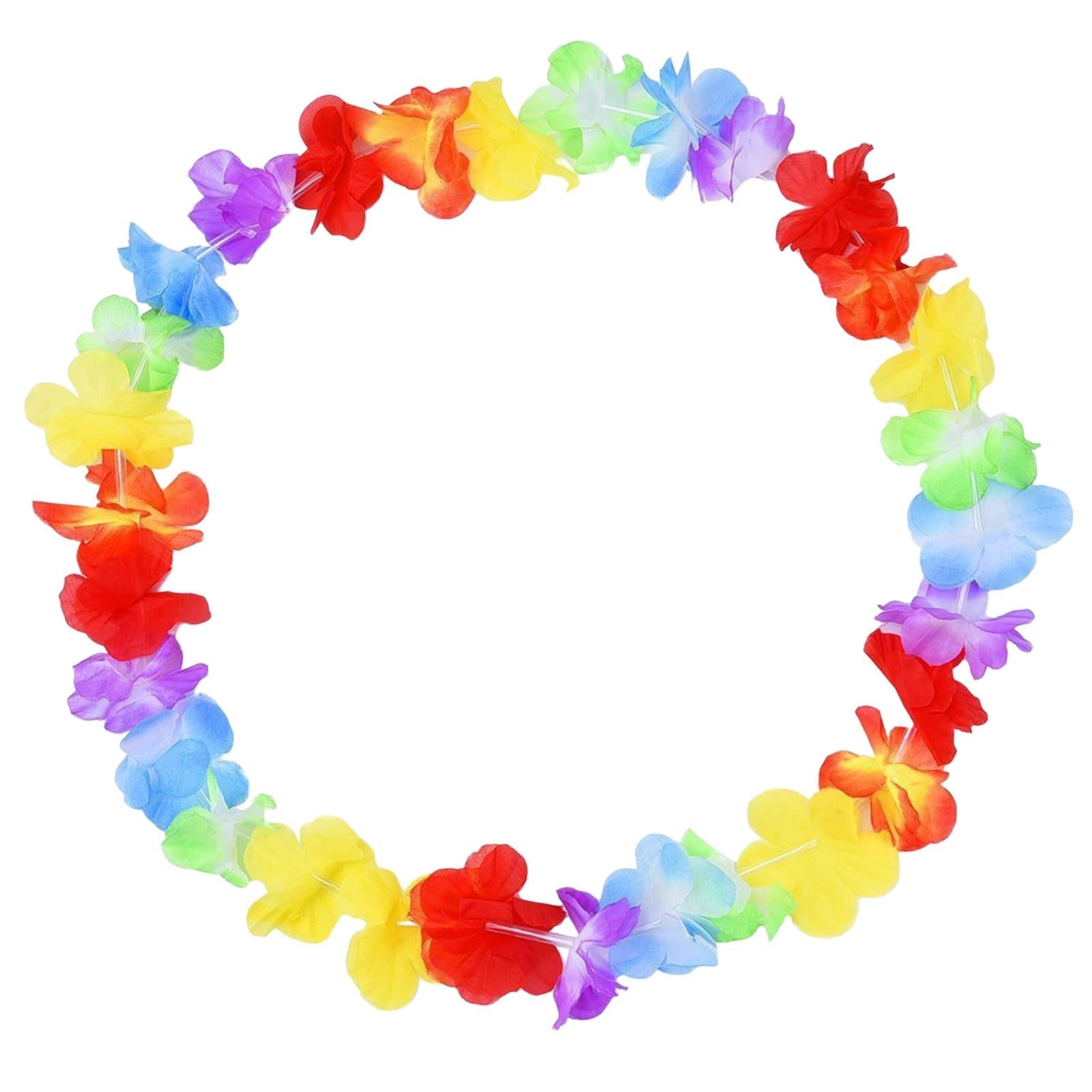 10x Hawaiian Leis Necklace for Event Decoration Fancy Dress Hawaii