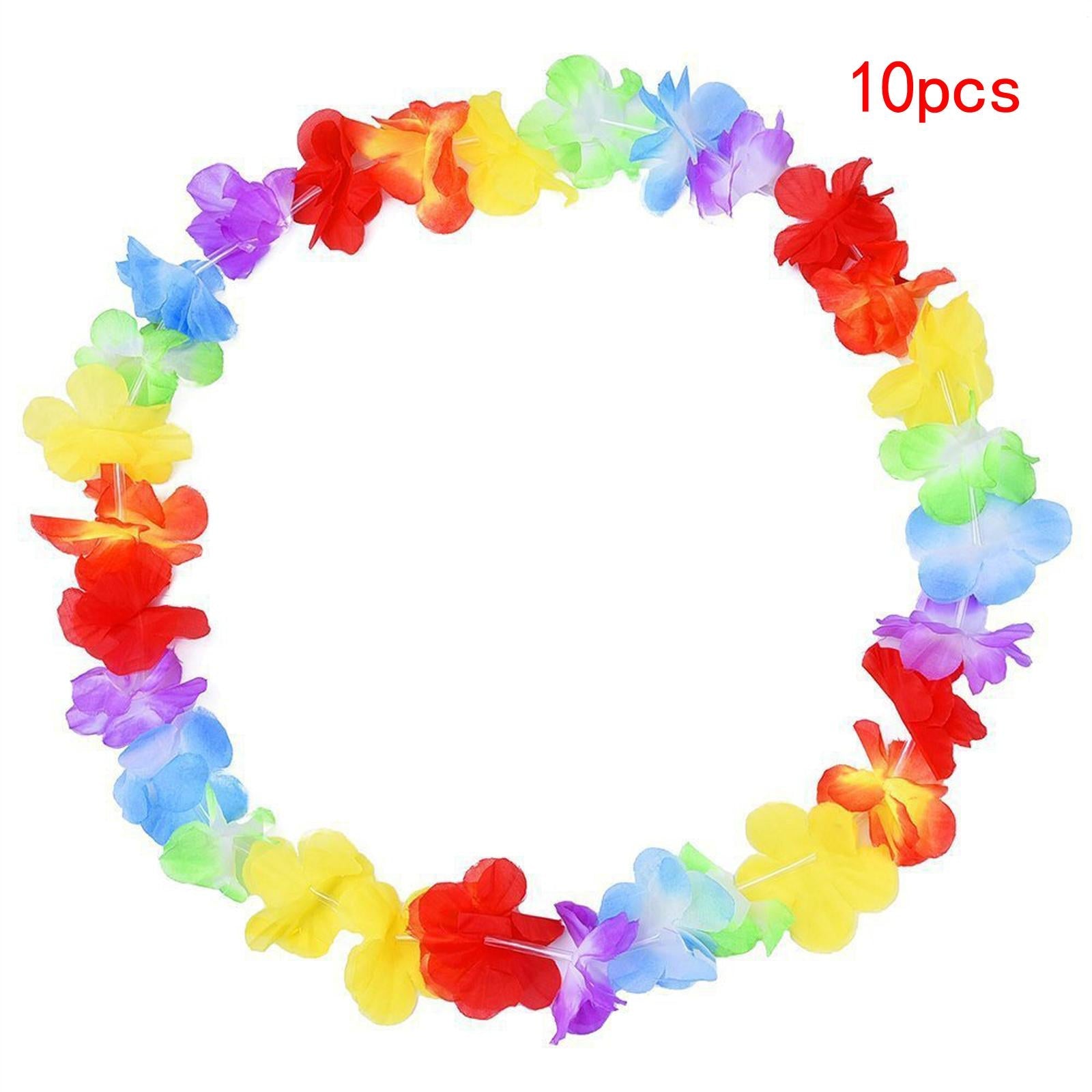 10x Hawaiian Leis Necklace for Event Decoration Fancy Dress Hawaii