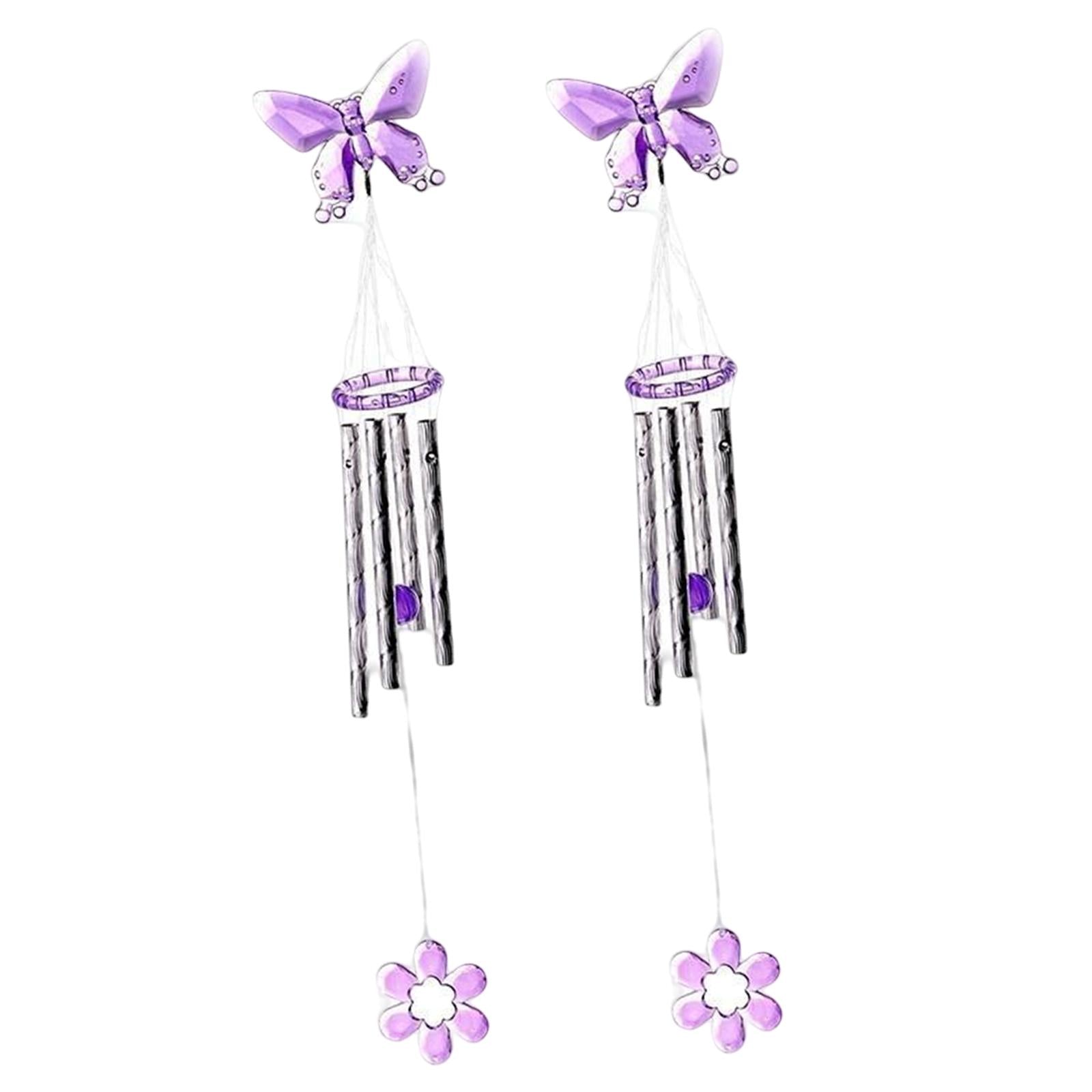 2Pcs 16inch Windchimes Props Decorative Wind Chimes for Outdoor Home Window