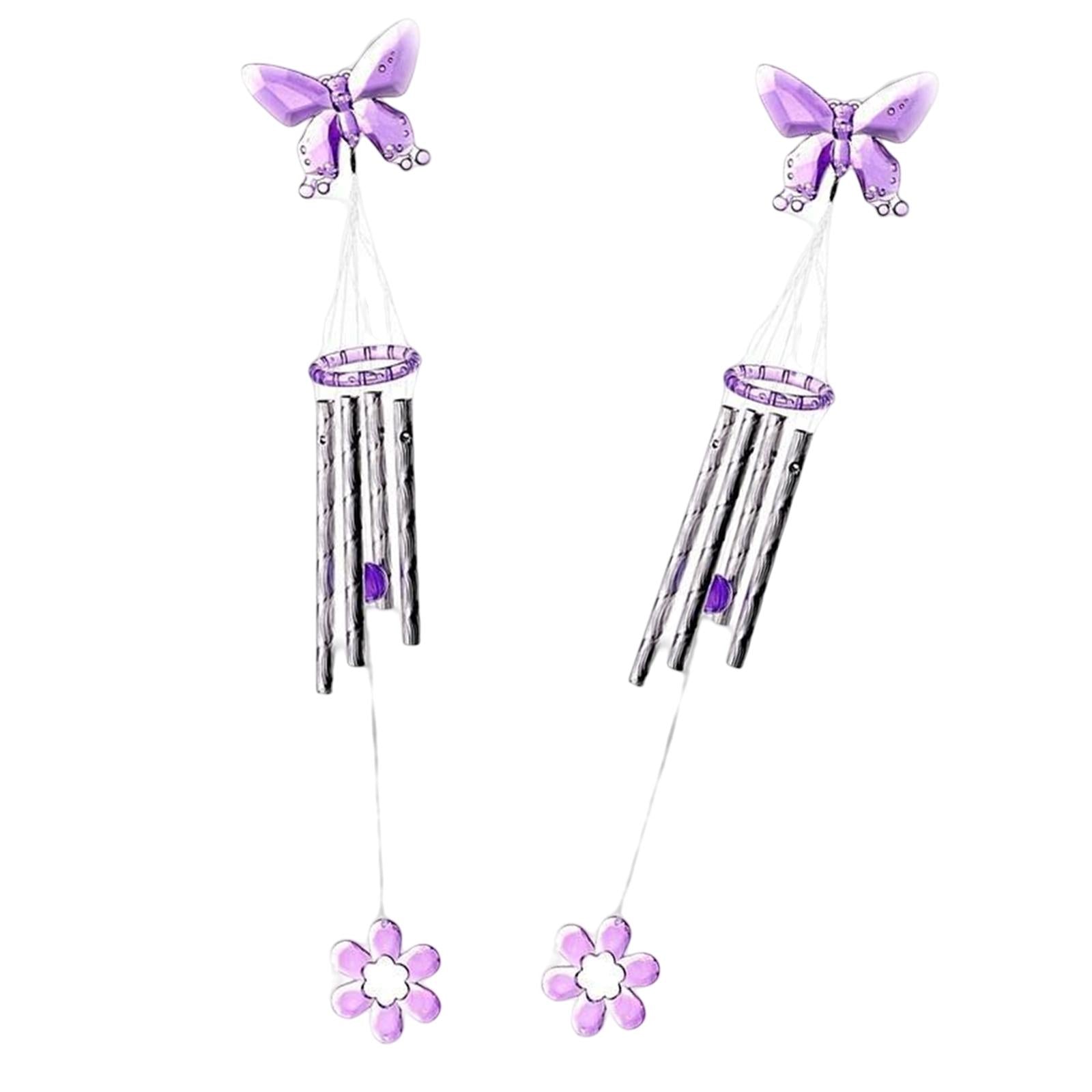 2Pcs 16inch Windchimes Props Decorative Wind Chimes for Outdoor Home Window