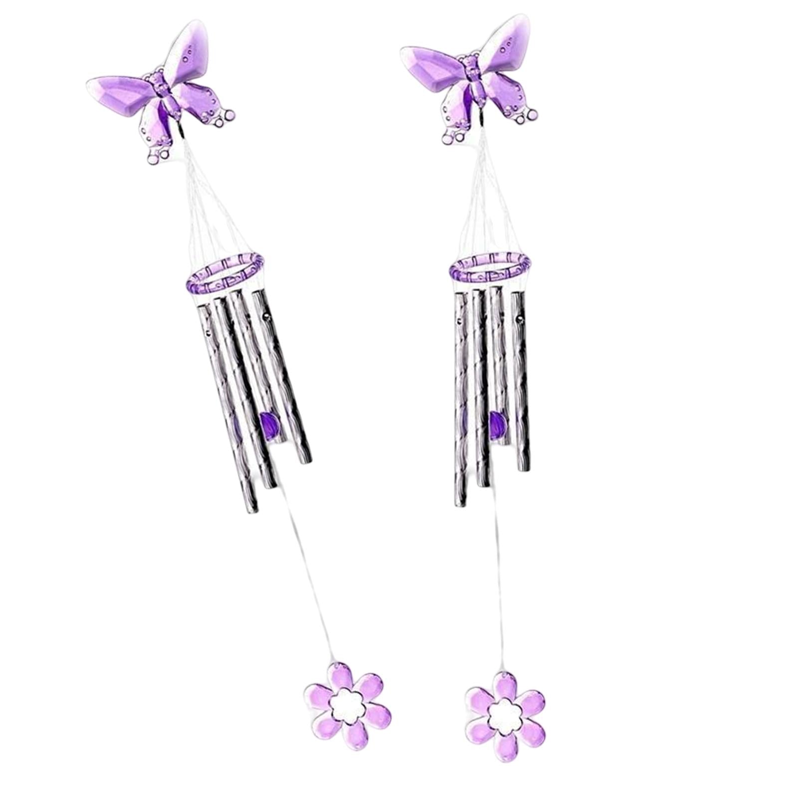 2Pcs 16inch Windchimes Props Decorative Wind Chimes for Outdoor Home Window