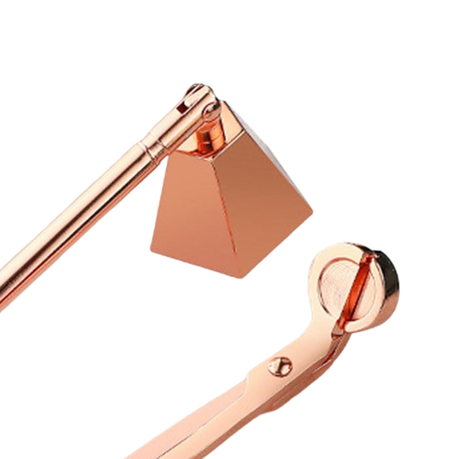 2 in 1 Candle Snuffer Wick Trimmer Cutter Stainless Steel Home Decor Rose Gold