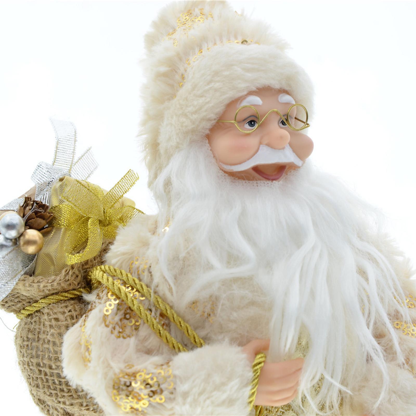 12 inch Santa Doll Christmas Figure Xmas Ornament for Home