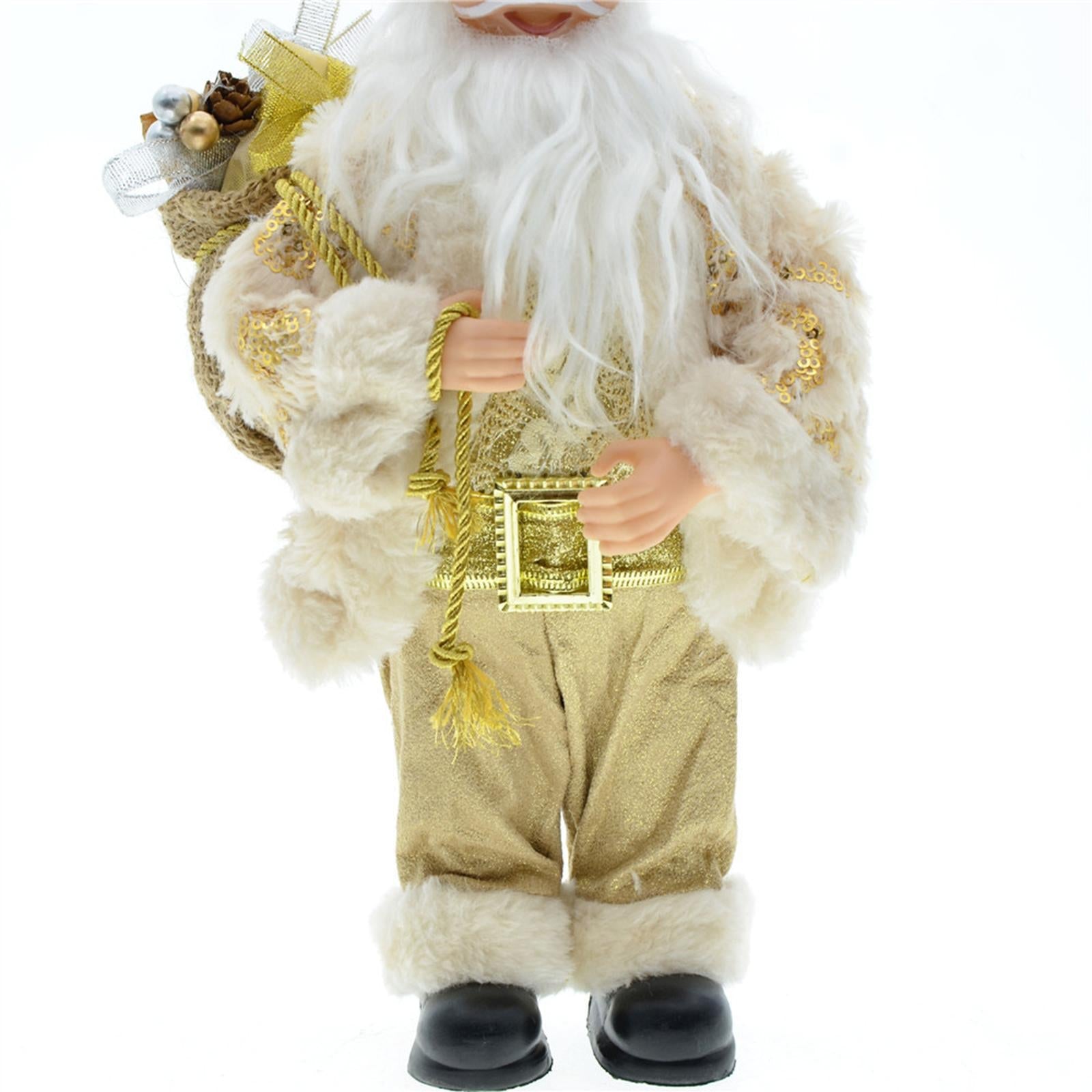 12 inch Santa Doll Christmas Figure Xmas Ornament for Home