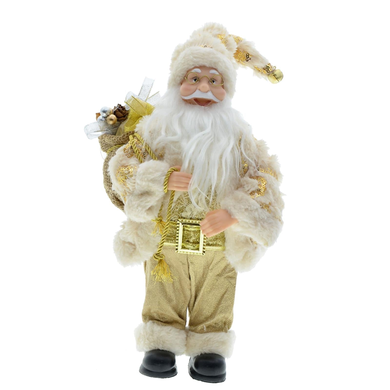 12 inch Santa Doll Christmas Figure Xmas Ornament for Home