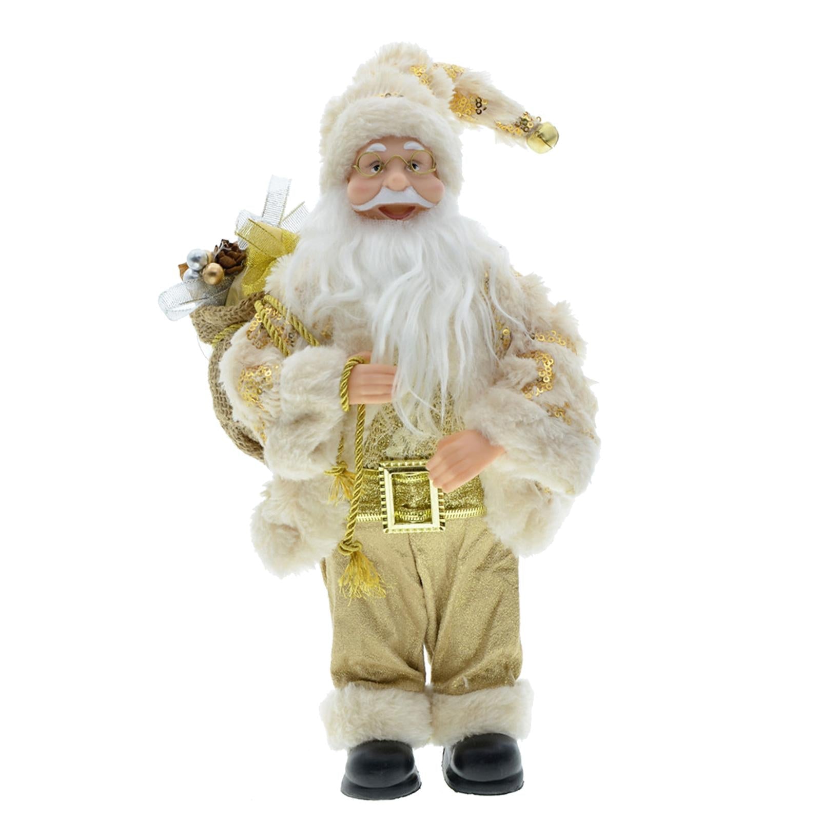 12 inch Santa Doll Christmas Figure Xmas Ornament for Home