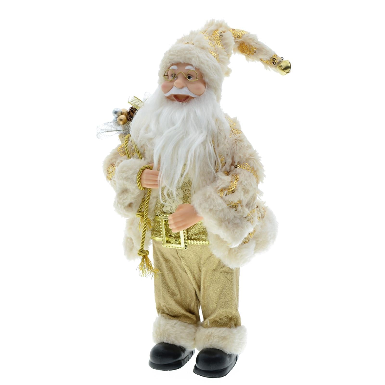 12 inch Santa Doll Christmas Figure Xmas Ornament for Home