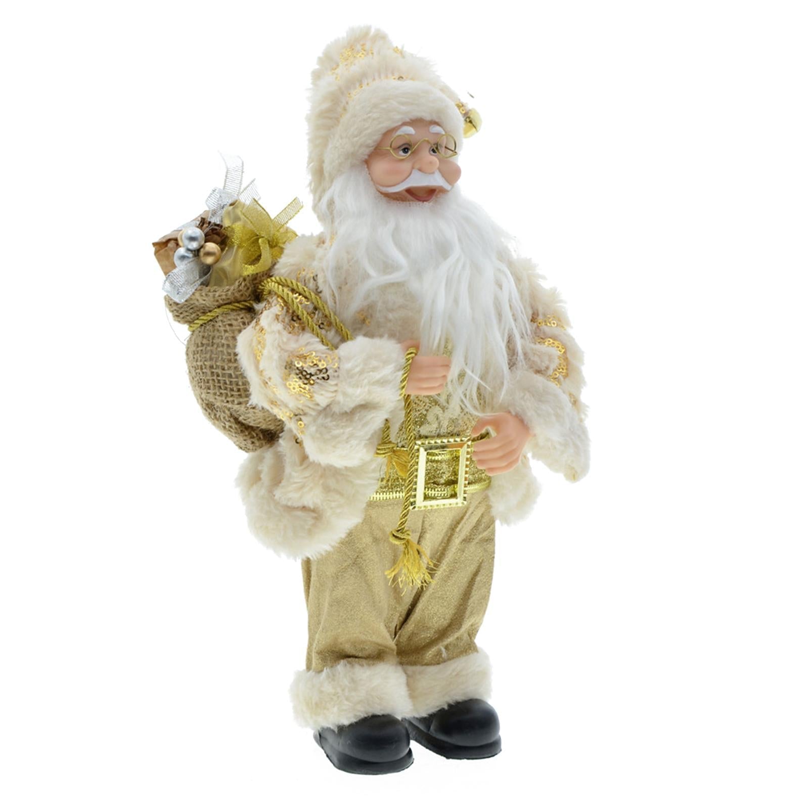 12 inch Santa Doll Christmas Figure Xmas Ornament for Home