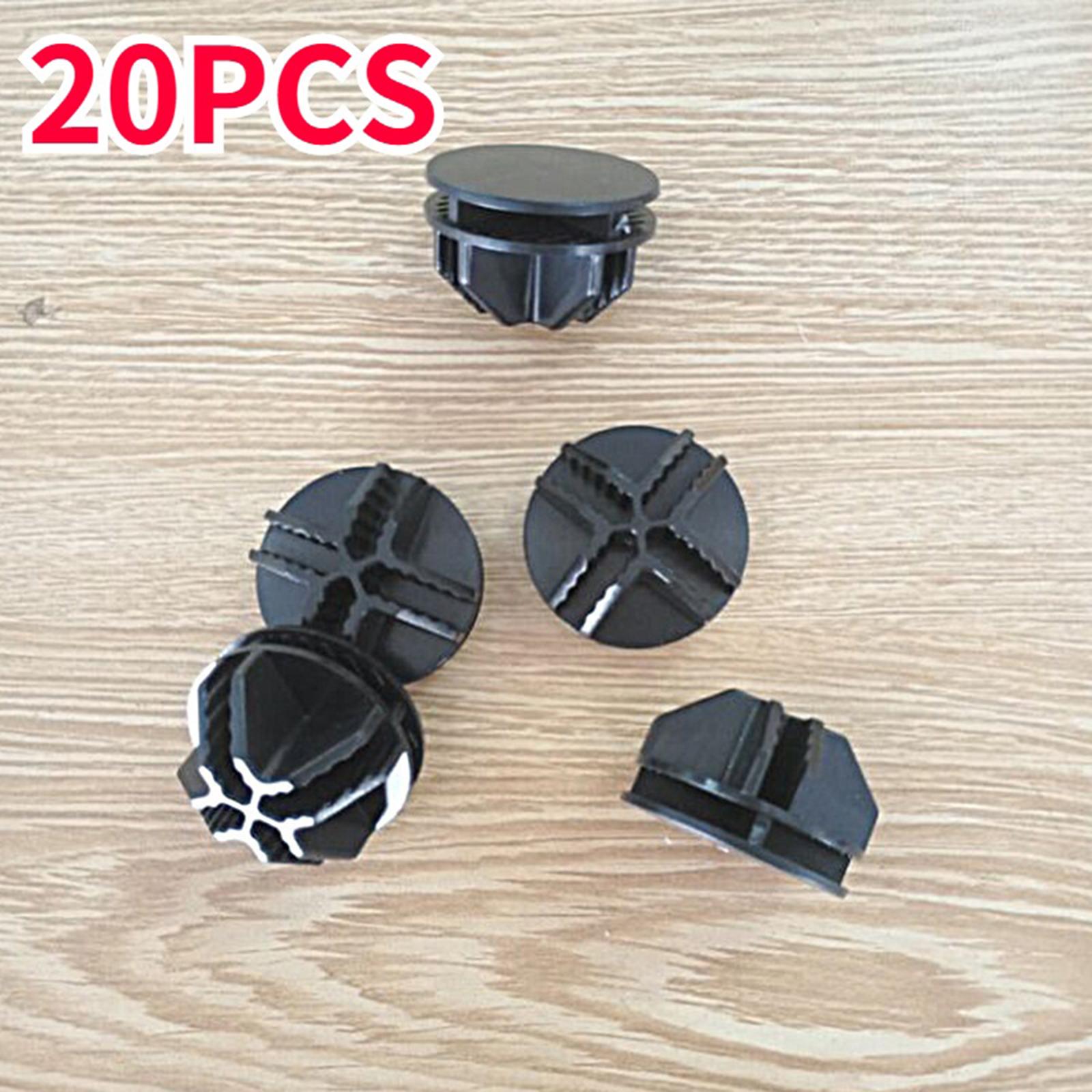 20x Wire Cube Connectors Repair Parts Grid Connectors Grid for Modular Organizer Black Round