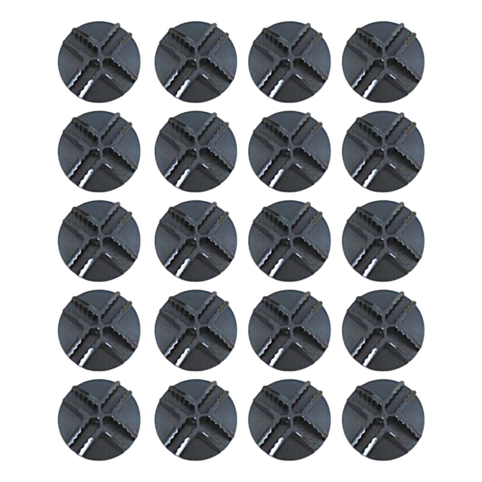 20x Wire Cube Connectors Repair Parts Grid Connectors Grid for Modular Organizer Black Round