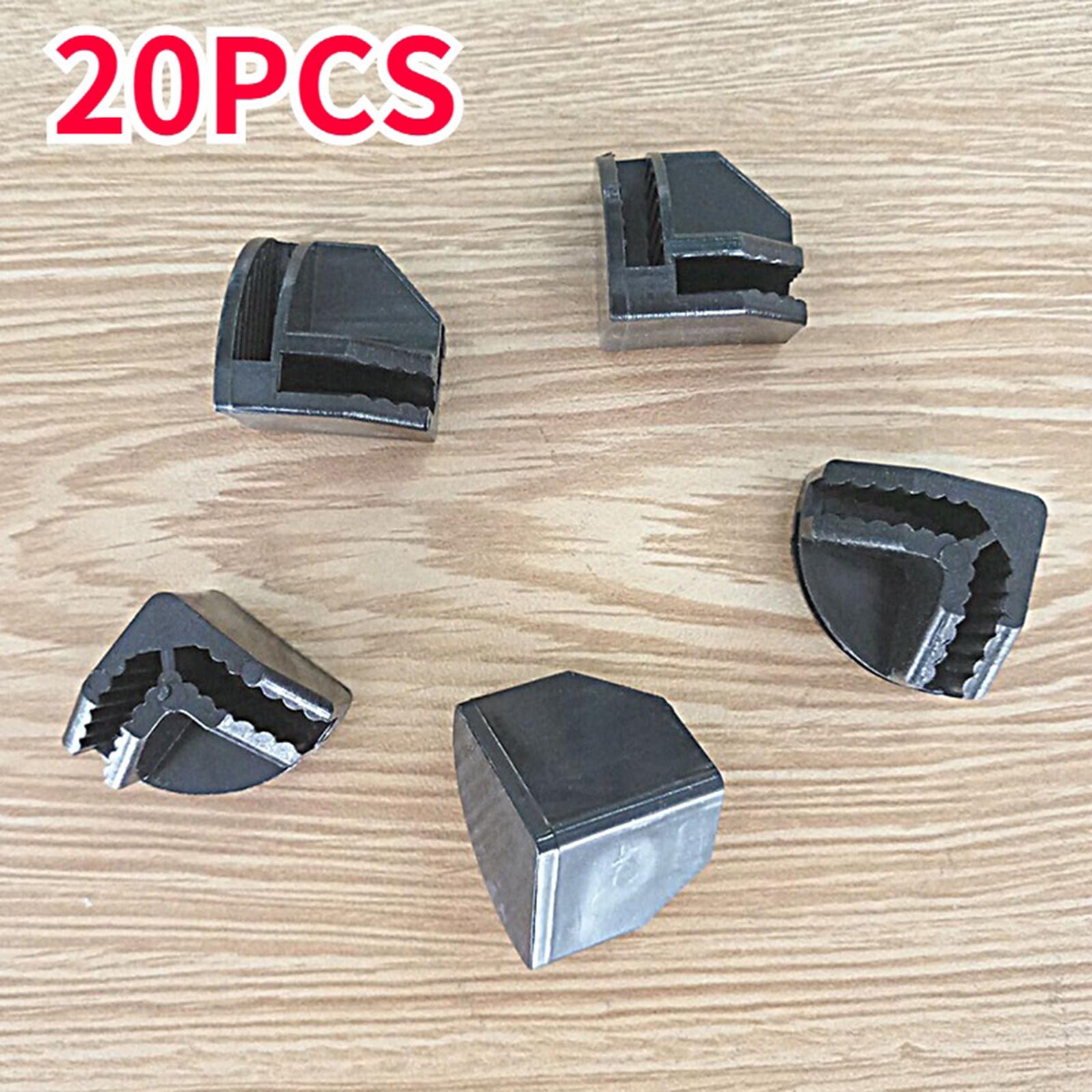 20x Wire Cube Connectors Repair Parts Grid Connectors Grid for Modular Organizer Black Angle